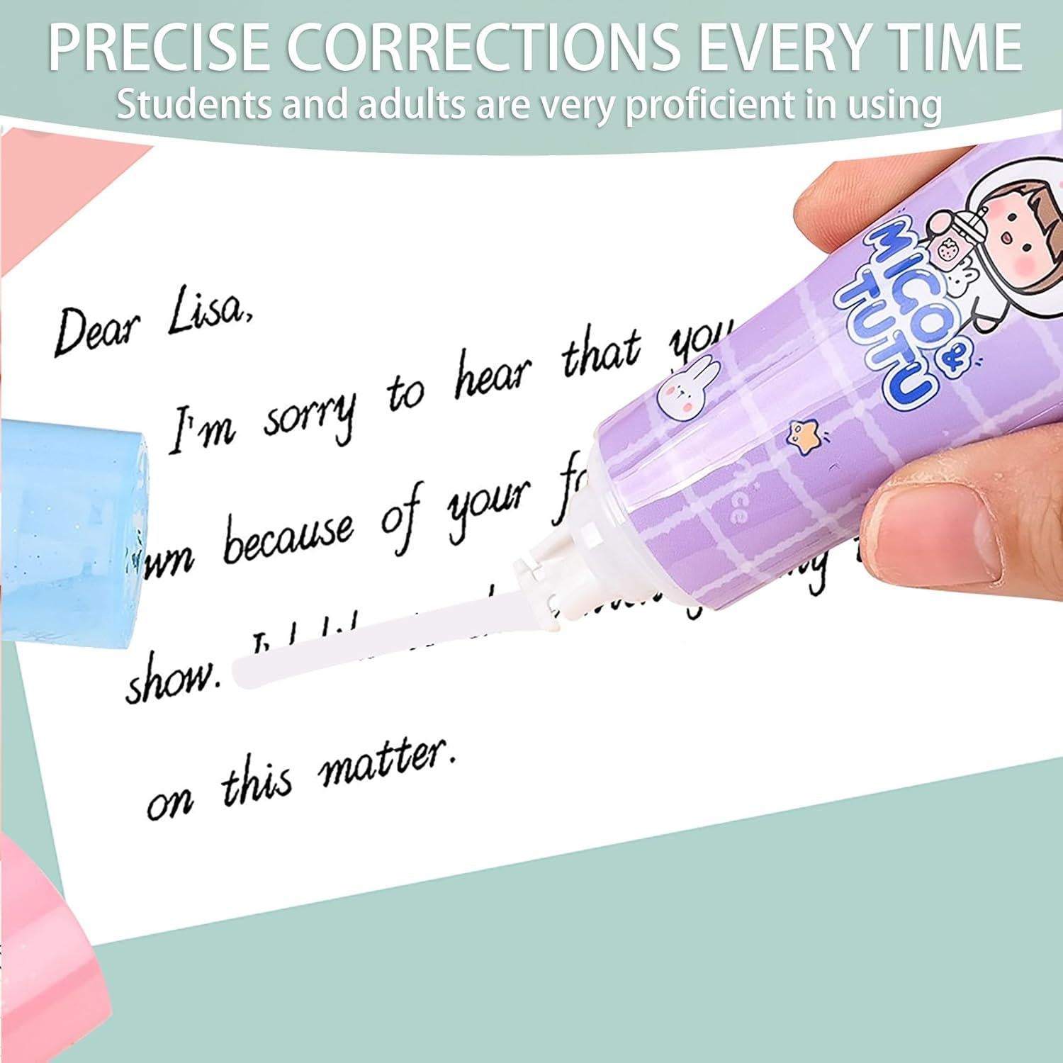 Cinta Correctora BITOSEE Blanca 11.99 m Compacta para Oficina