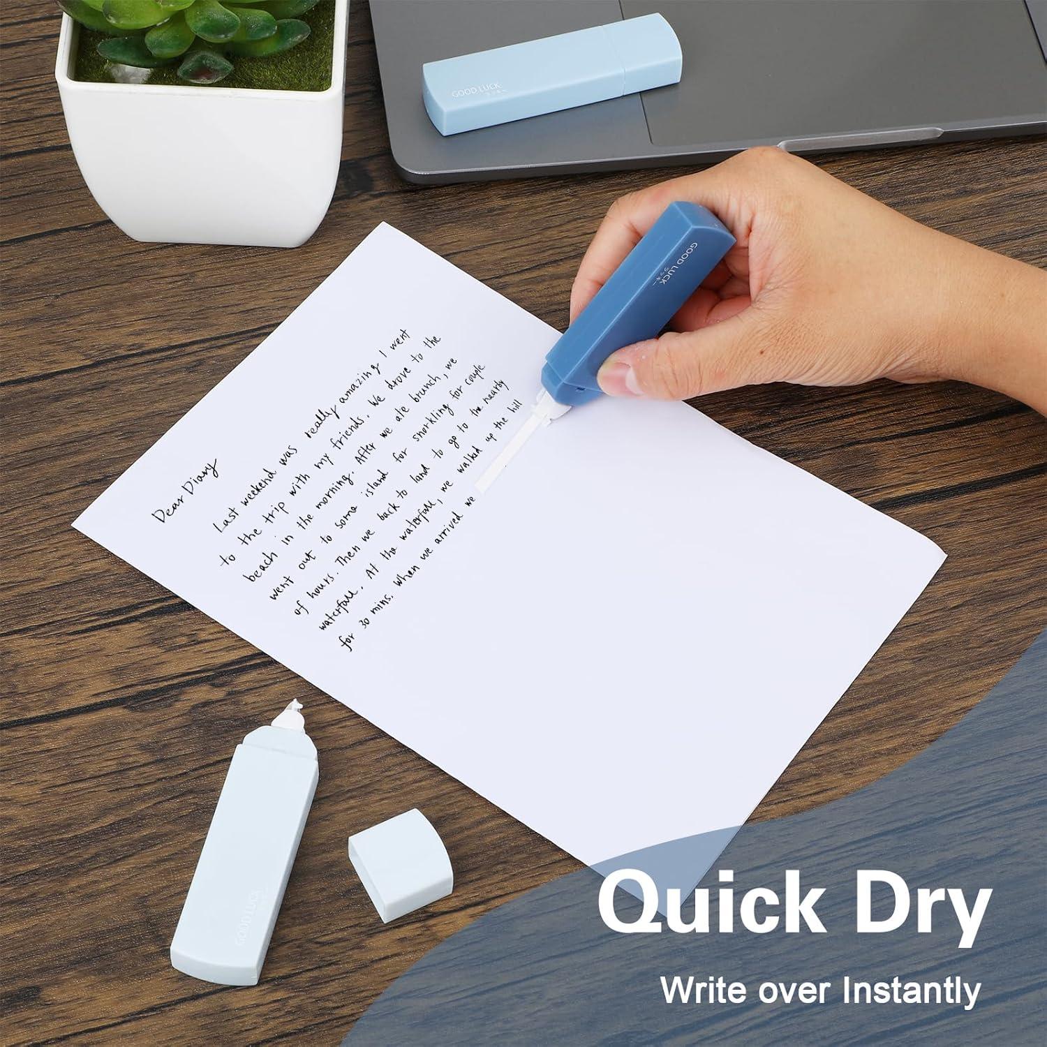 Cintas Correctoras Amabro Mini 6 Rollos 6m Azul Gradiente