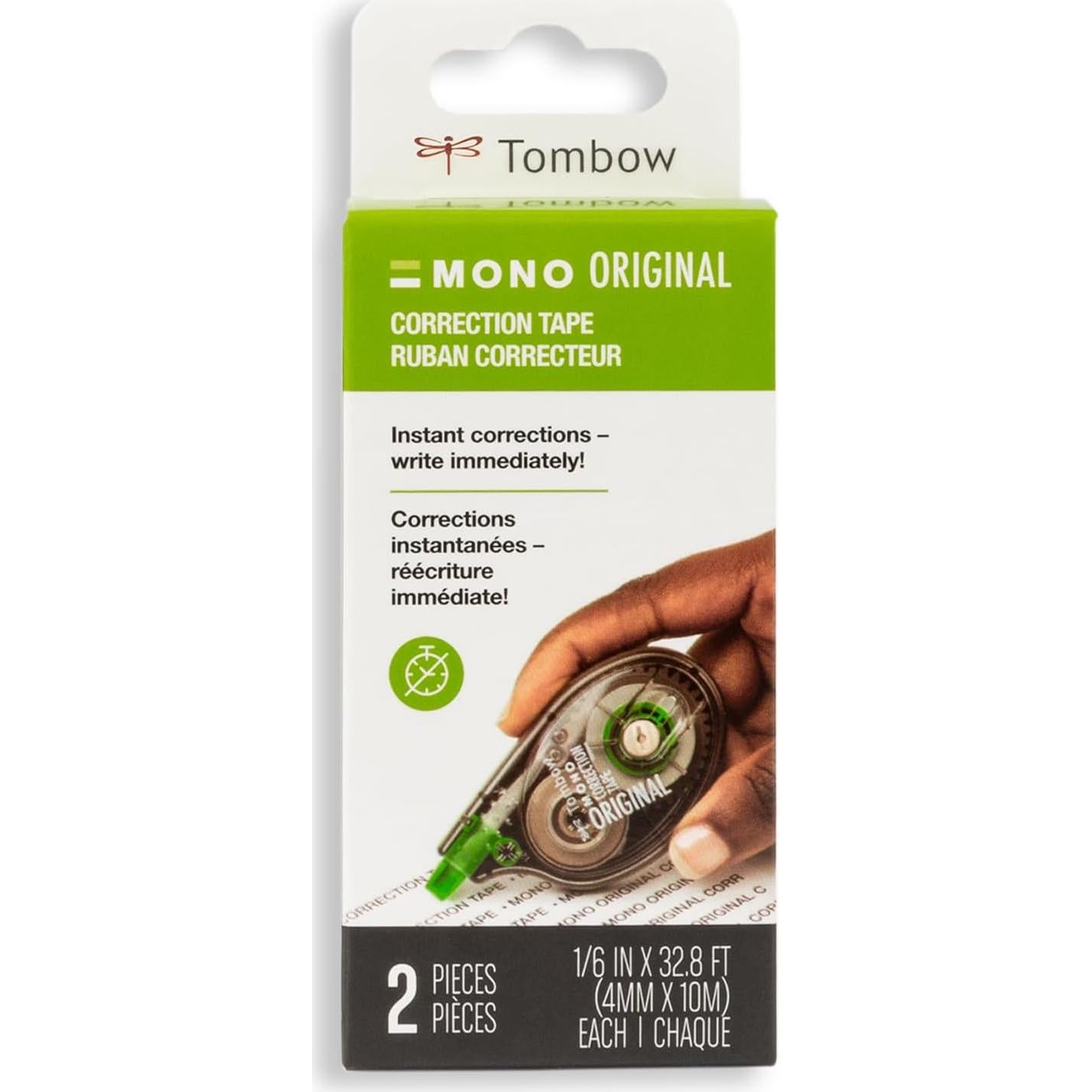 Cinta Correctora Tombow 68627 Blanca No Recargable 0.43 cm x 1000.6 cm