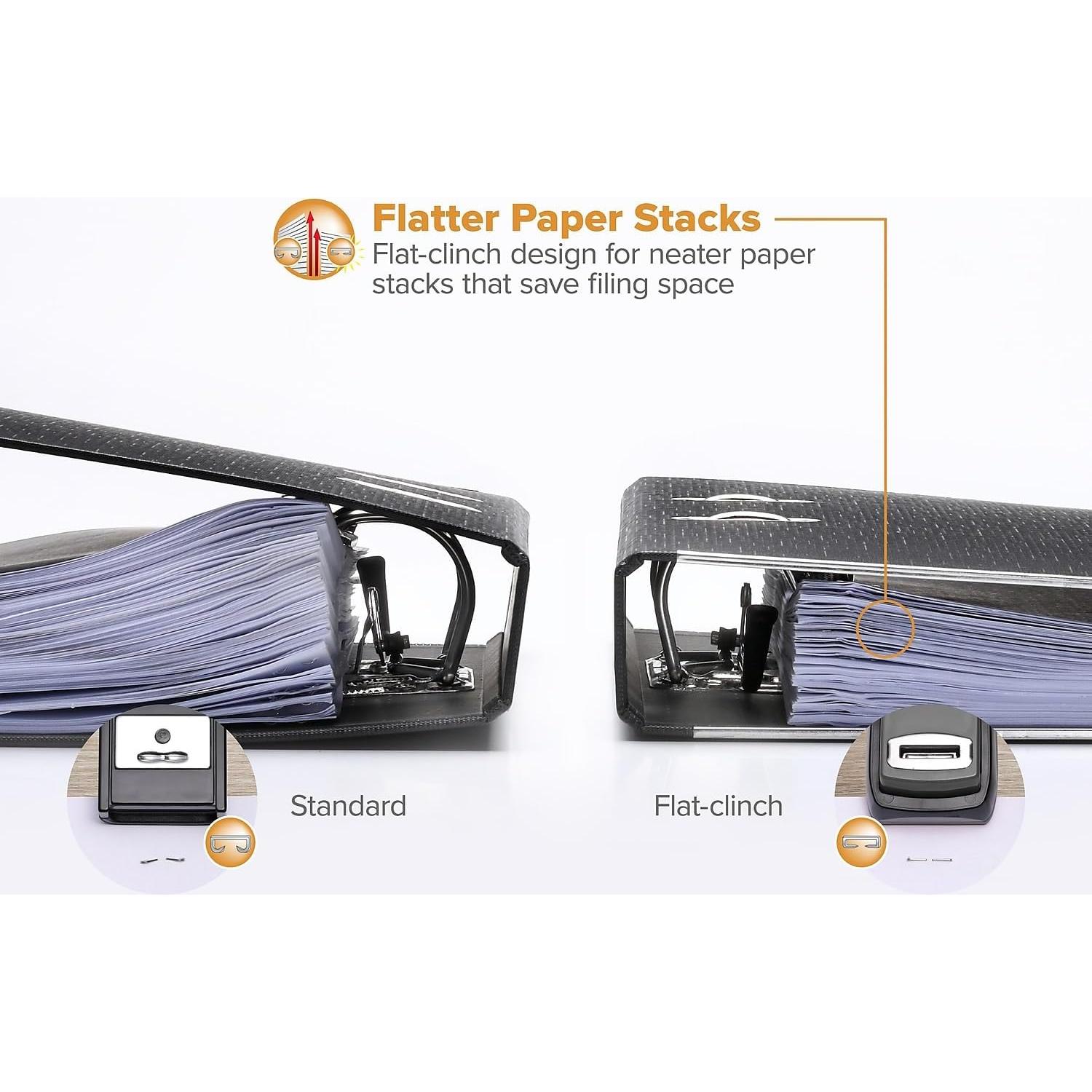 Grapadora Bostitch Compacta Negra Sin Atascos 40 Hojas