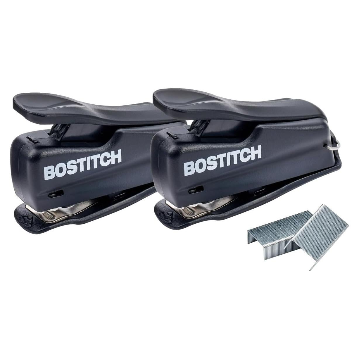 Grapadora Mini Nano Bostitch, Negro, Paquete de 2 Unidades