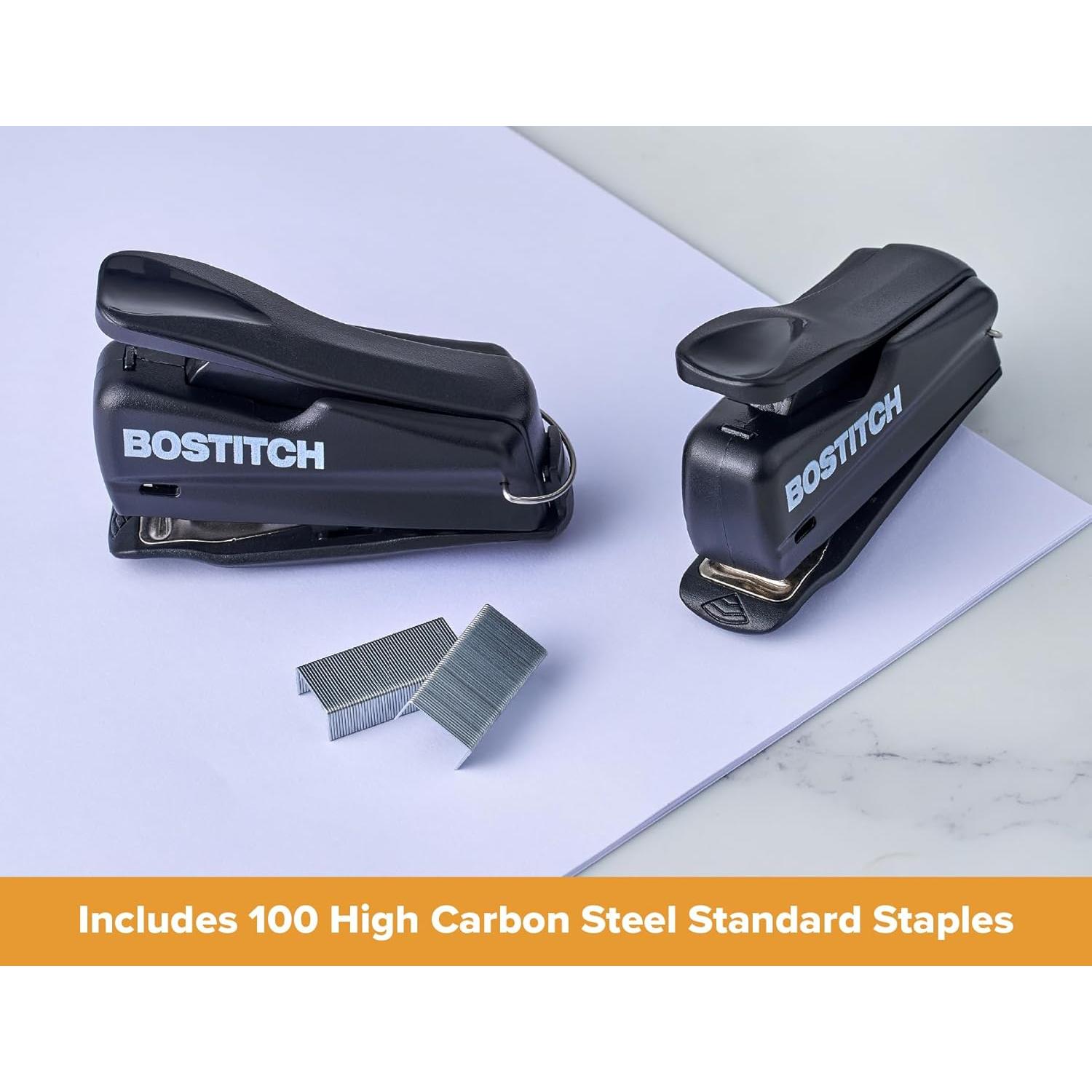 Grapadora Mini Nano Bostitch, Negro, Paquete de 2 Unidades