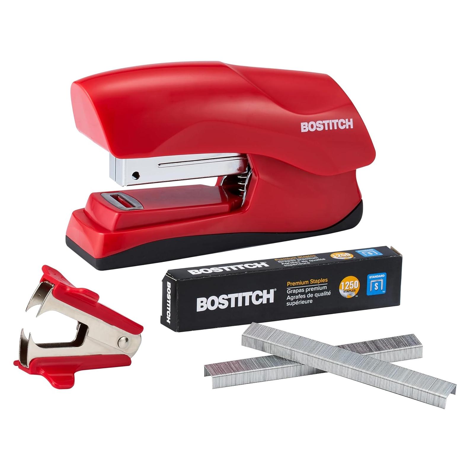 Grapadora Bostitch Roja Pesada 40 Hojas + 1250 Grapas