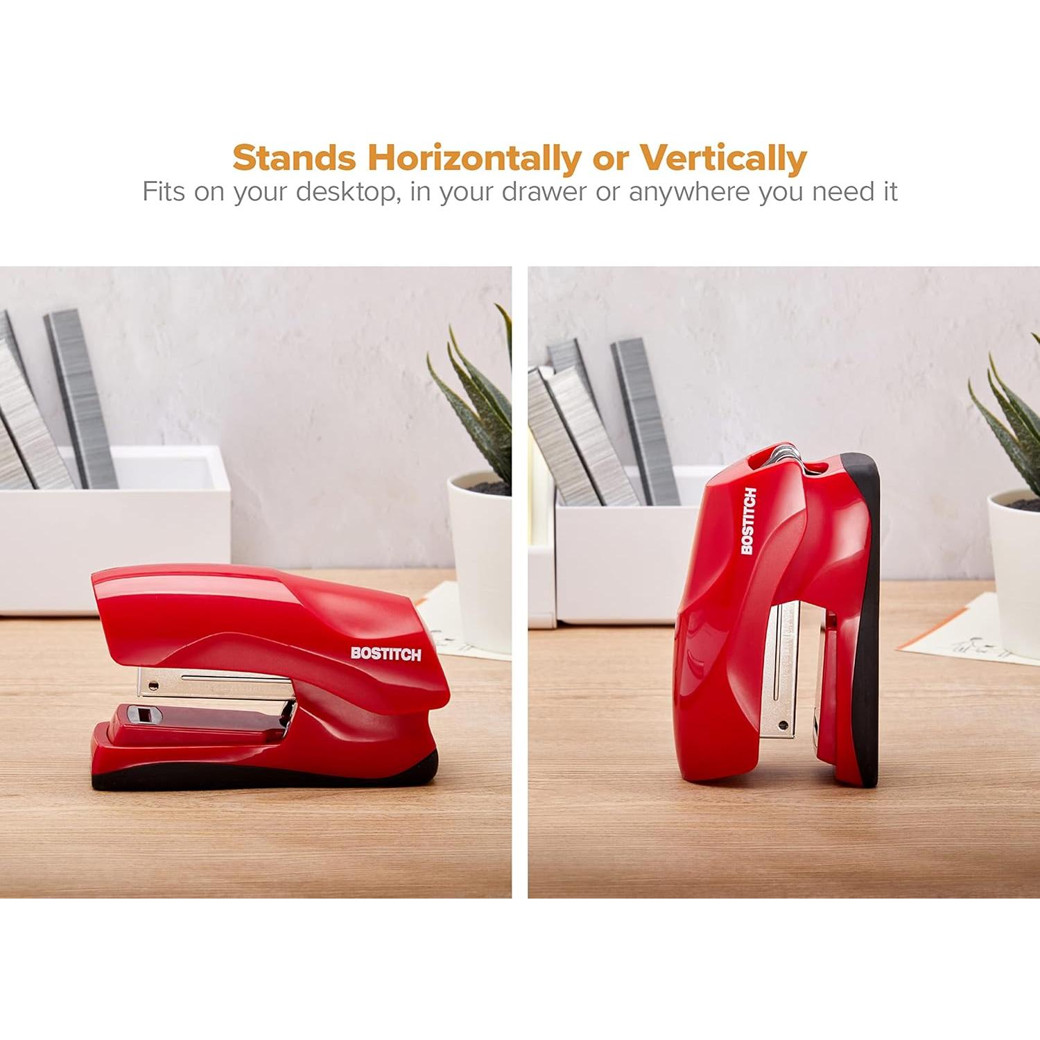 Grapadora Bostitch Roja Pesada 40 Hojas + 1250 Grapas