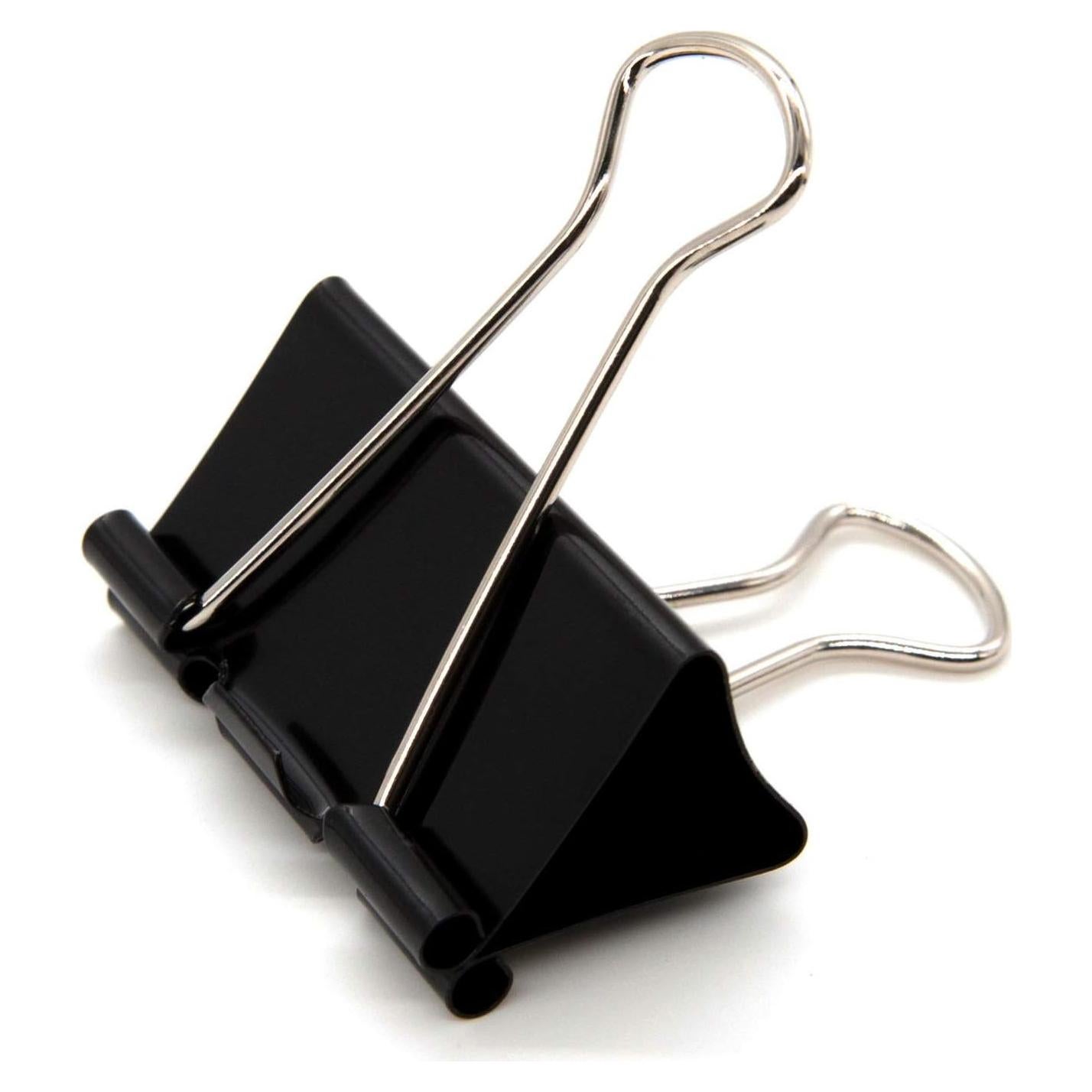 Clip de Carpeta Grande DSTELIN 41mm Negro - 24 Piezas