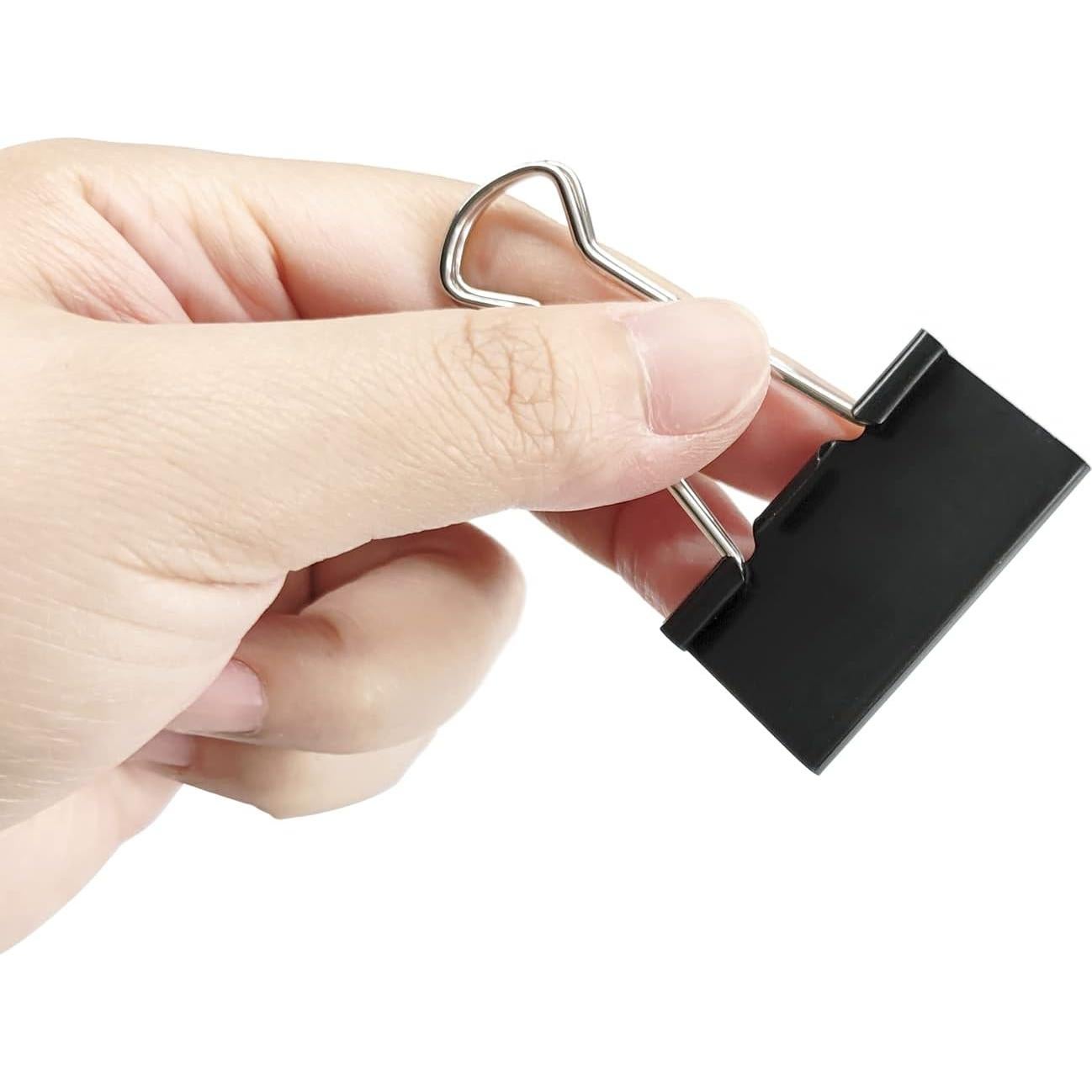 Clip de Carpeta Grande DSTELIN 41mm Negro - 24 Piezas