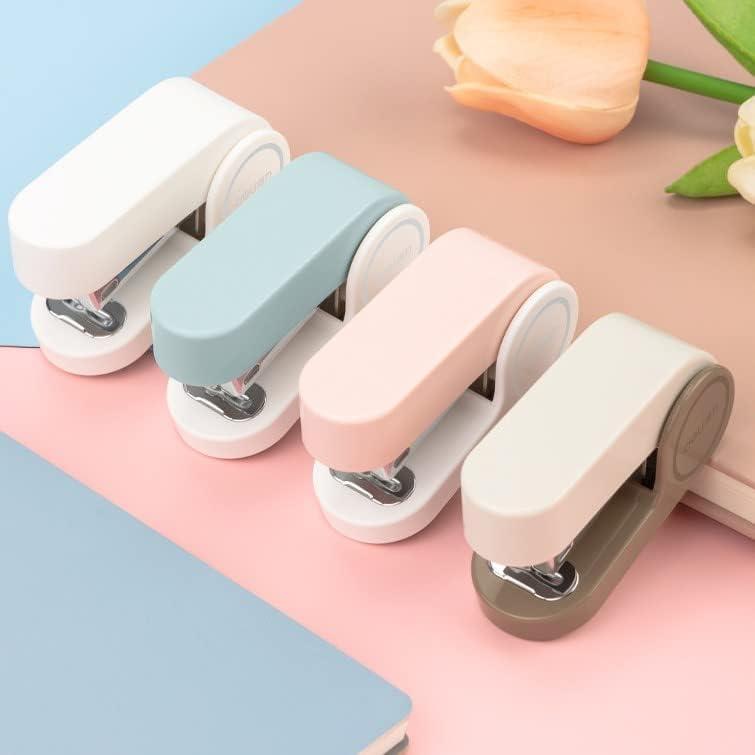 Grapadora Mini Urradia Blanca para 20 Hojas con 830 Grapas