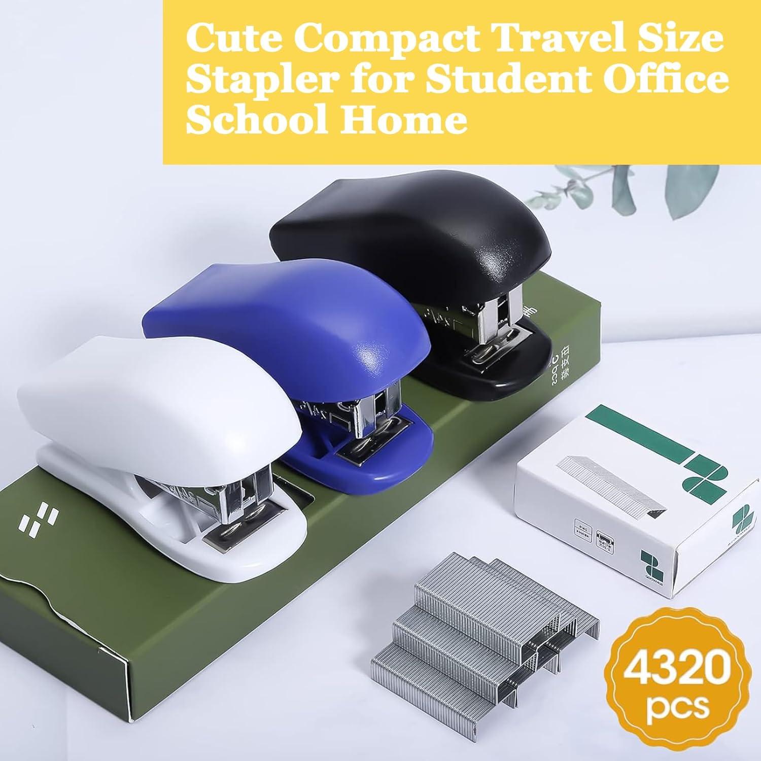 9 Mini Grapadoras Extrapins con 4320 Grapas, Capacidad 25 Hojas