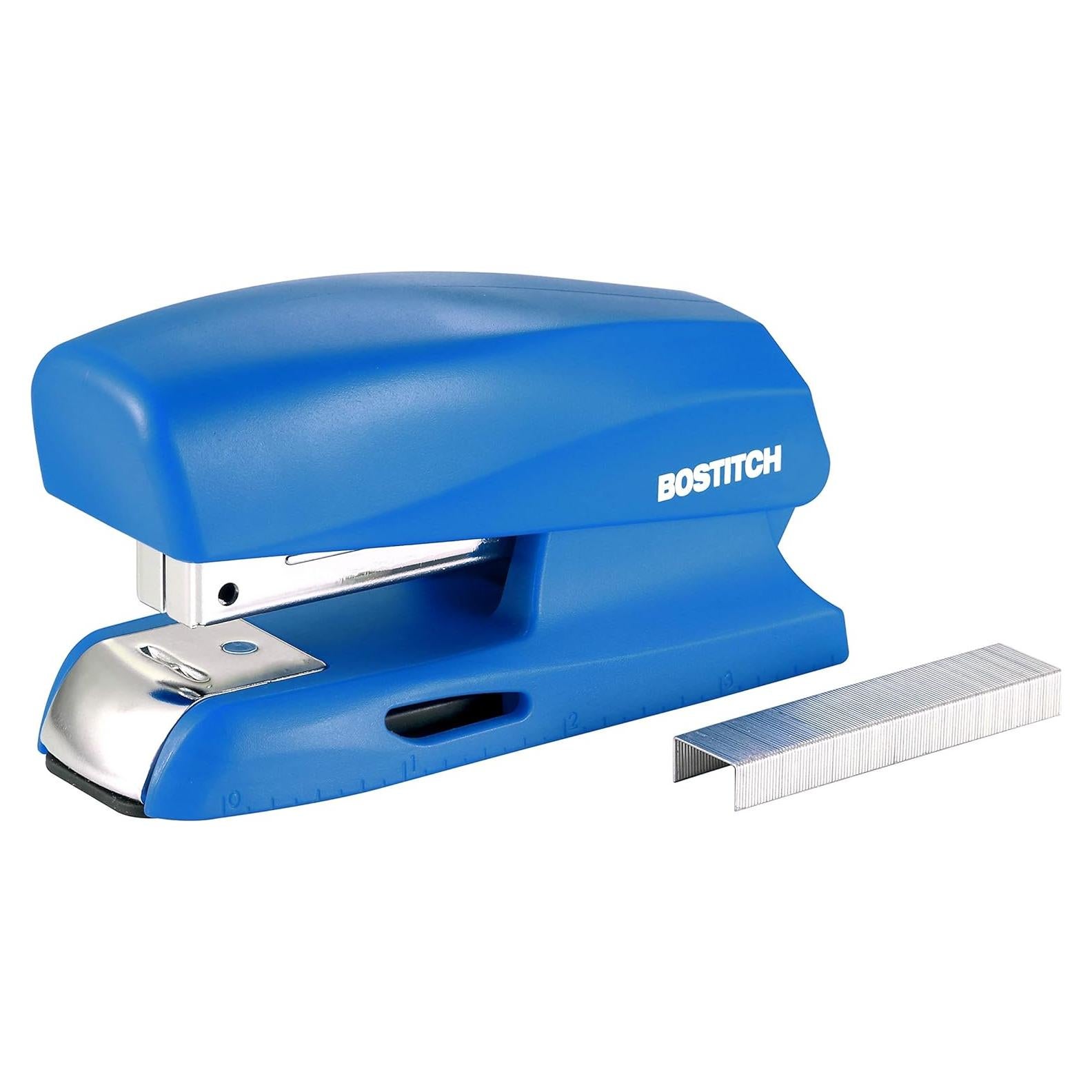 Grapadora Compacta Bostitch B150 Azul 20 Hojas con Almacenamiento