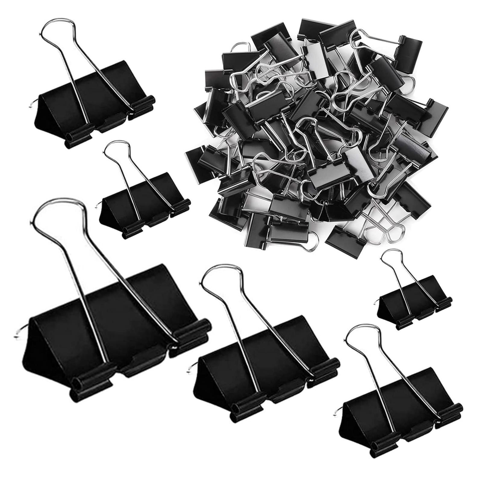 Clips de Encuadernación KAKAMINA 300 Piezas Tamaños Variados