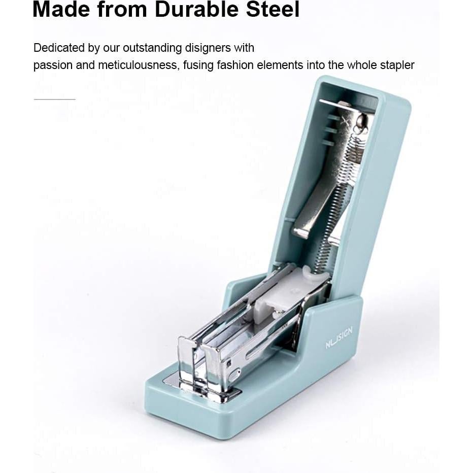 Mini Grapadora Leven Azul 20 Hojas con 640 Grapas