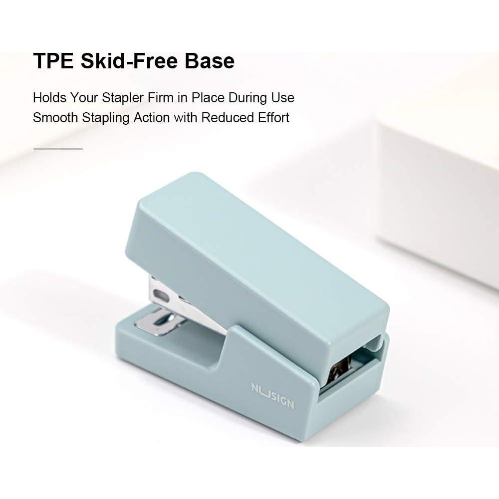 Mini Grapadora Leven Azul 20 Hojas con 640 Grapas