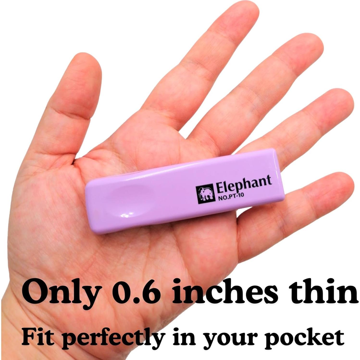 Mini Grapadora Portátil Genérico Púrpura Compacta 10 Hojas