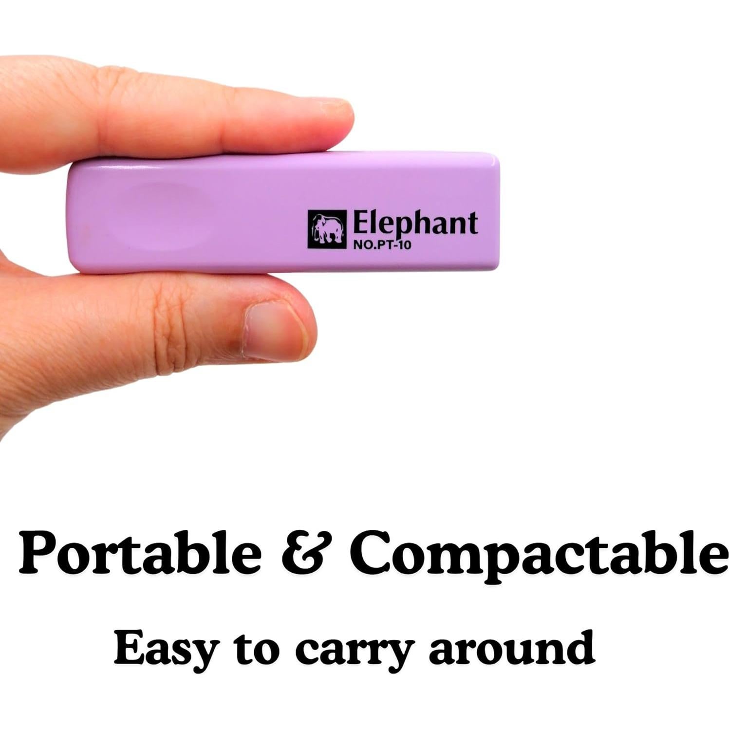 Mini Grapadora Portátil Genérico Púrpura Compacta 10 Hojas