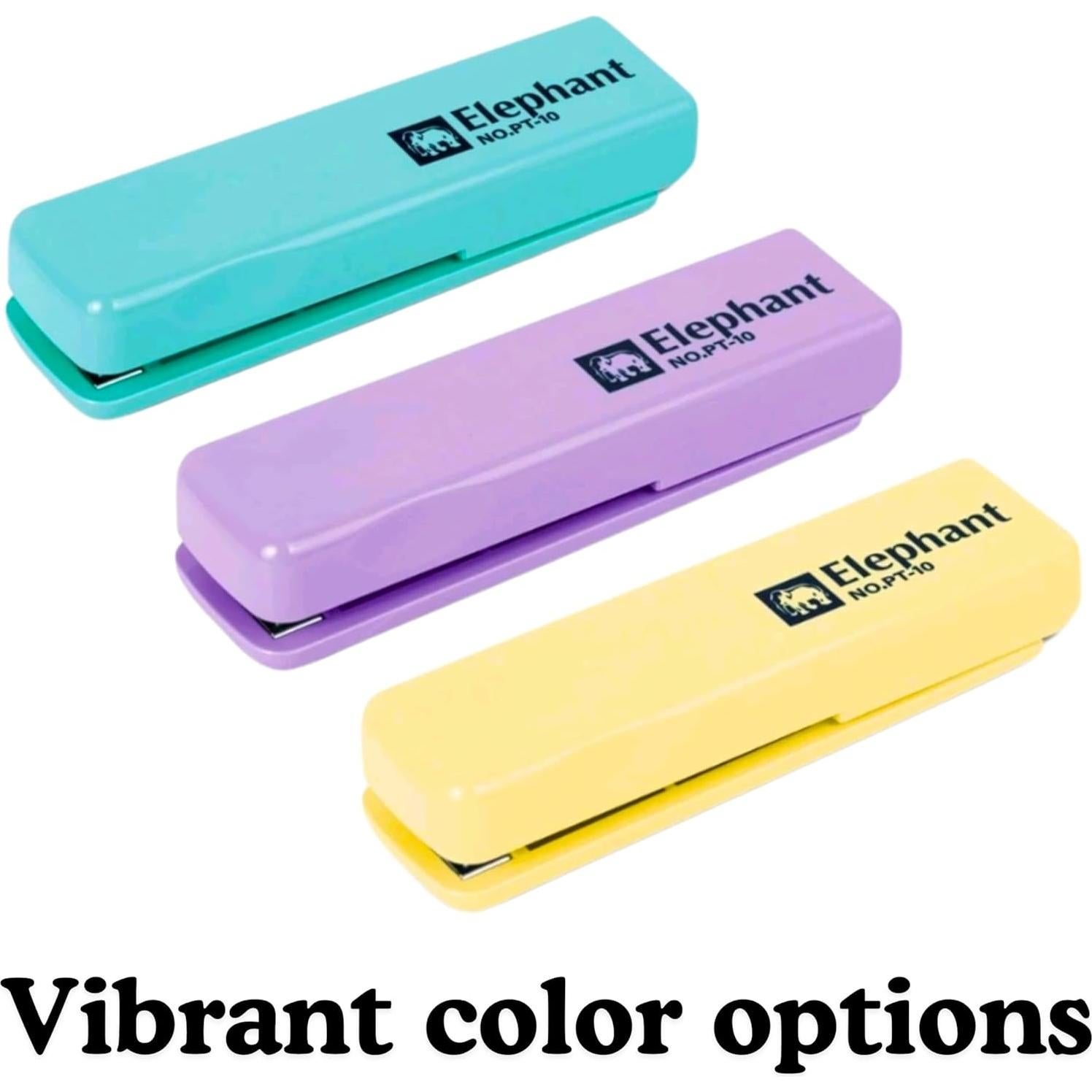 Mini Grapadora Portátil Genérico Púrpura Compacta 10 Hojas