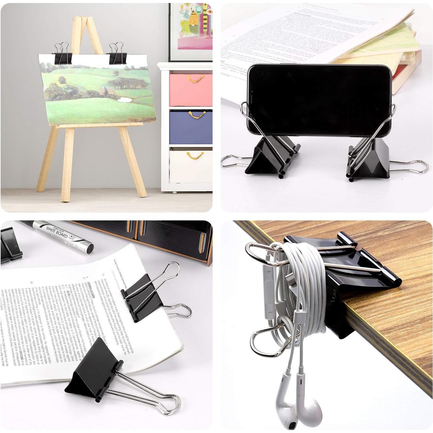 Clips de Carpeta Jumbo Ufmarine 8 Pcs 6.1 cm 340 Hojas