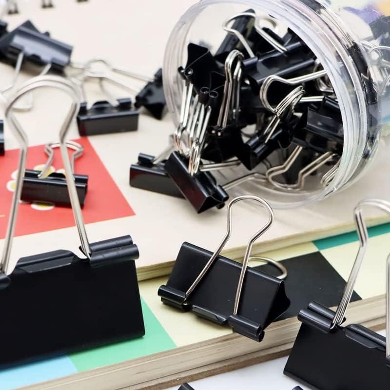 120 Clips de Carpeta Otylzto con Contenedor Transparente