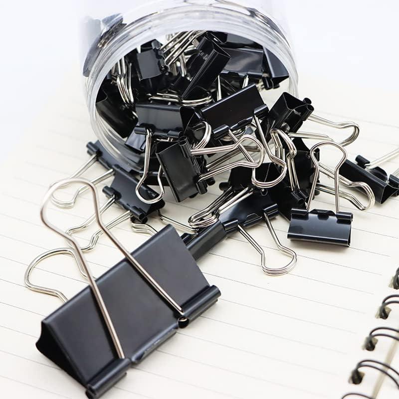 120 Clips de Carpeta Otylzto con Contenedor Transparente