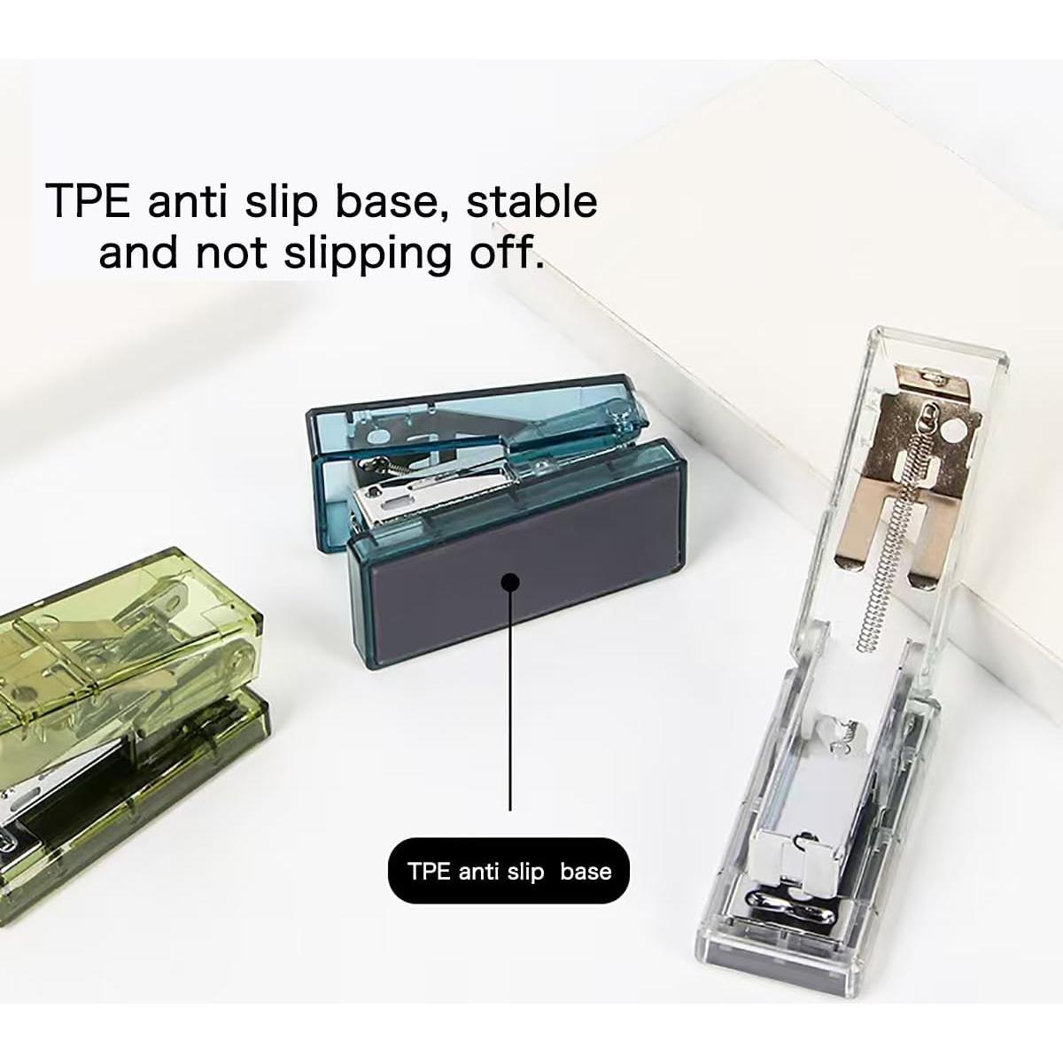 Mini Grapadora Portátil Gerderk Blanca con 1000 Grapas