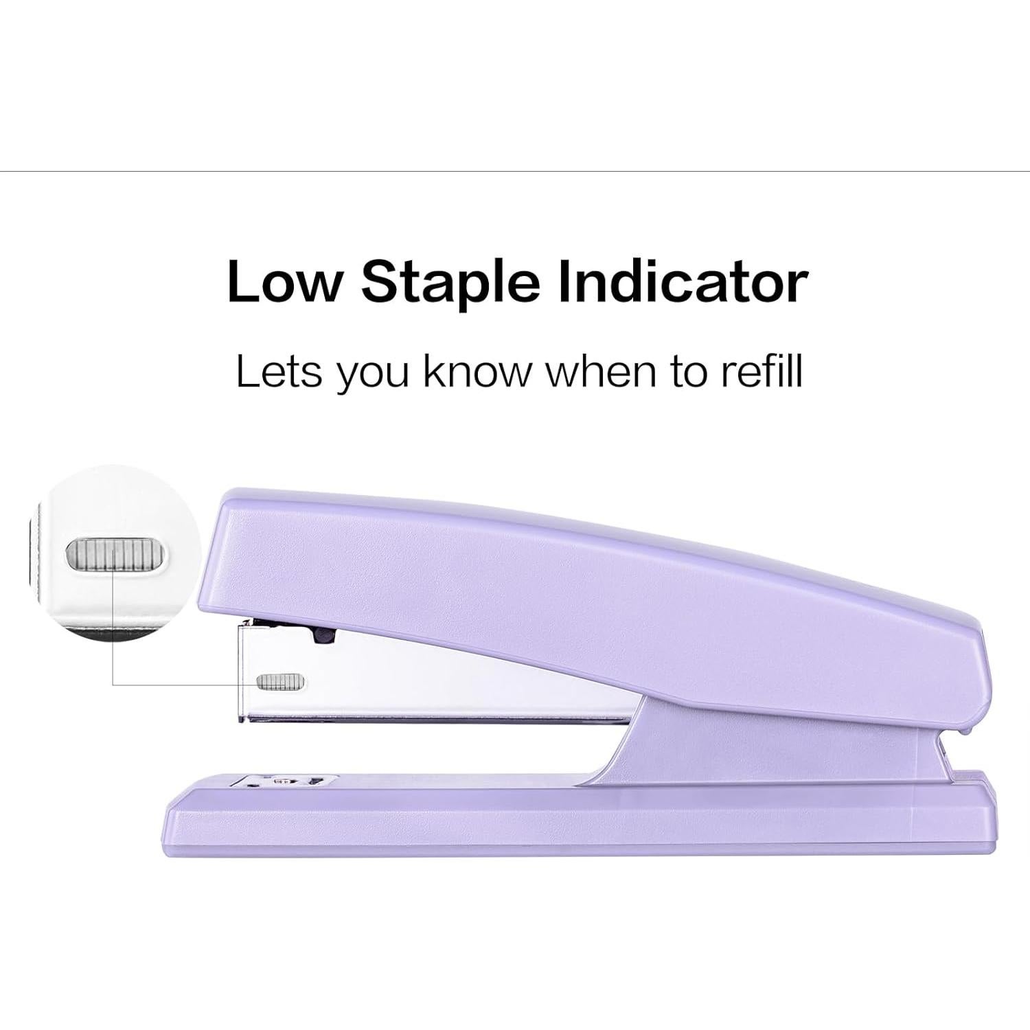 Grapadora Deli E0311-PURPLER Morado 25 Hojas 640 Grapas