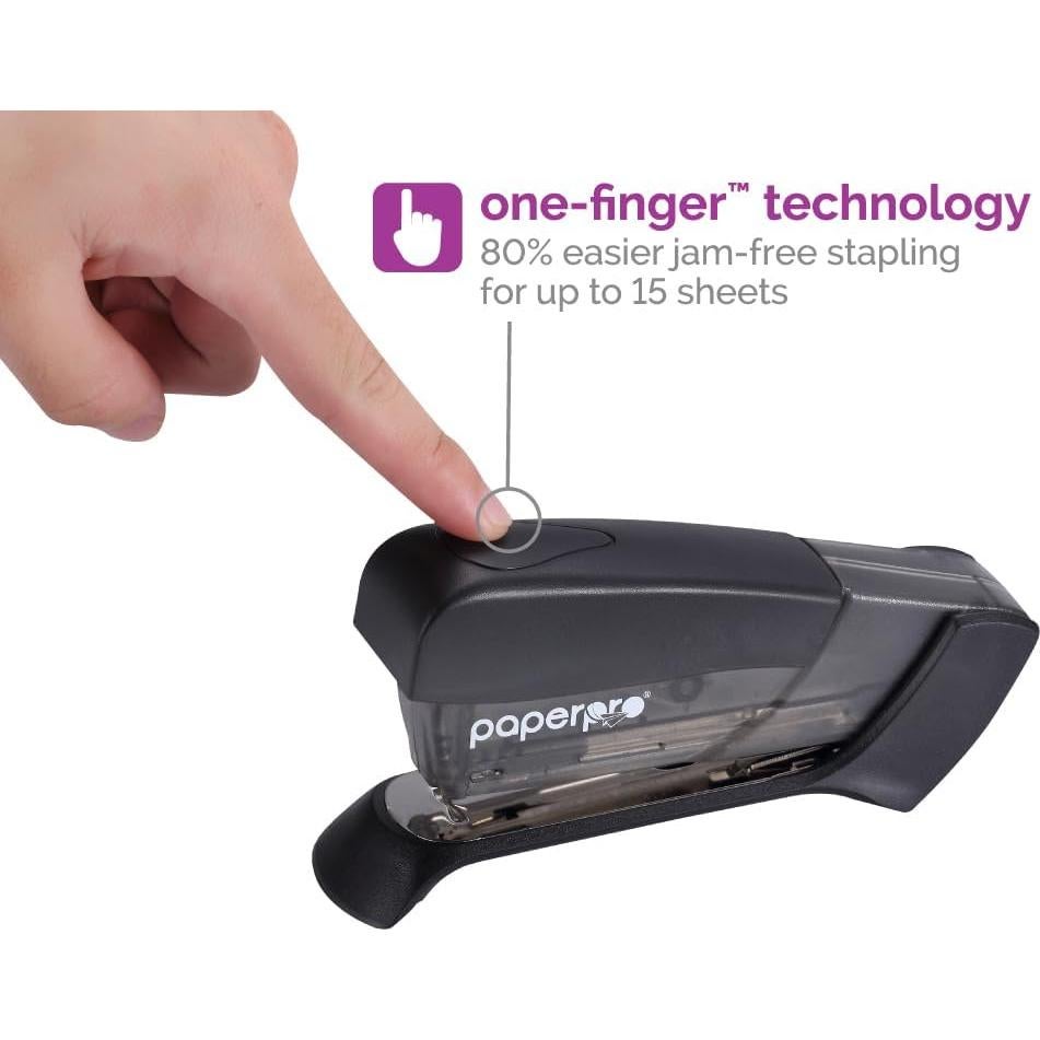 Grapadora Compacta PaperPro 15 Hojas Sin Esfuerzo Variados