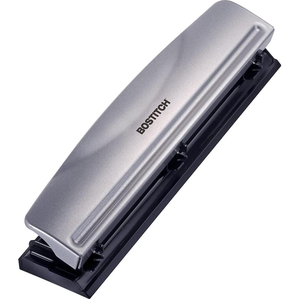 Perforadora Bostitch HP12 de 3 Agujeros, Metal, 12 Hojas