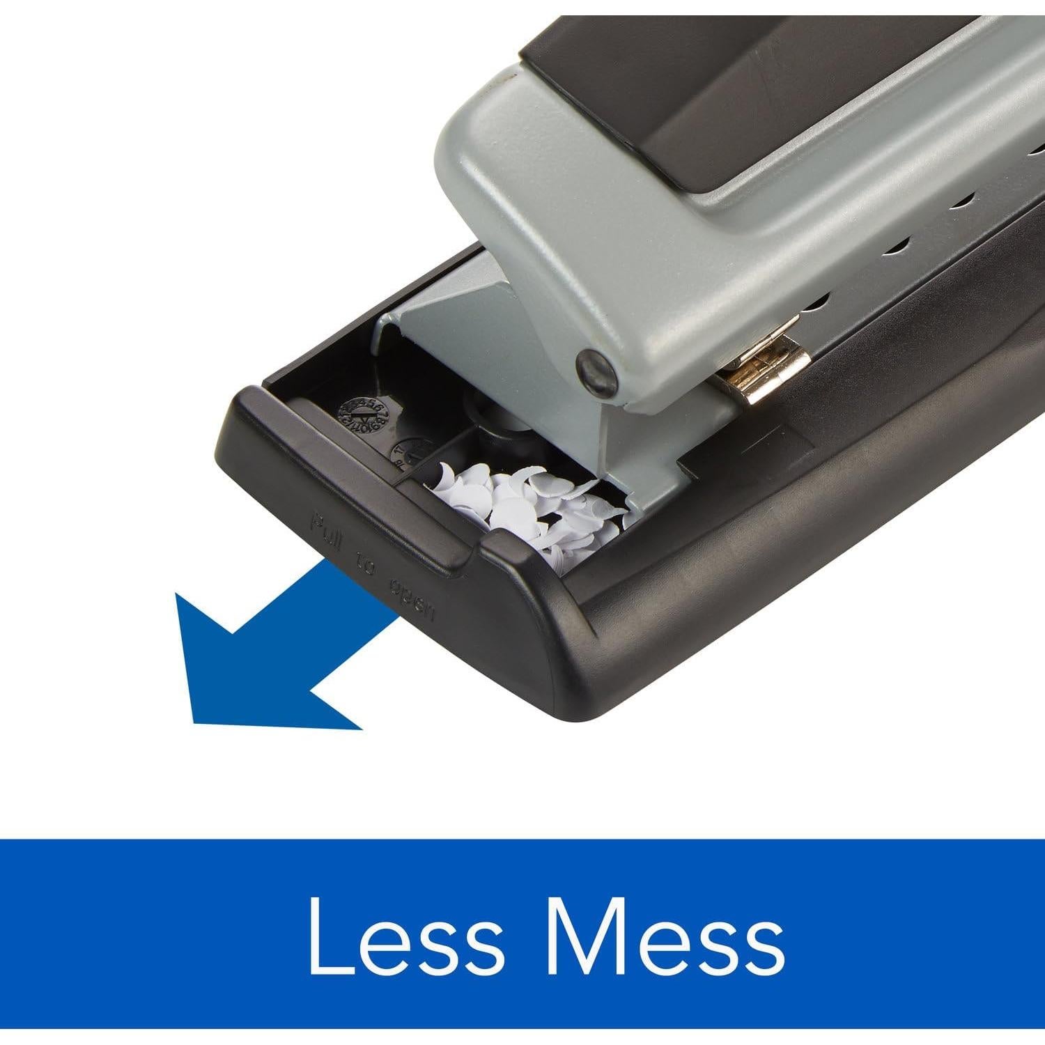 Perforadora Swingline Precision Pro 3 Agujeros 10 Hojas Metal Negro Plata