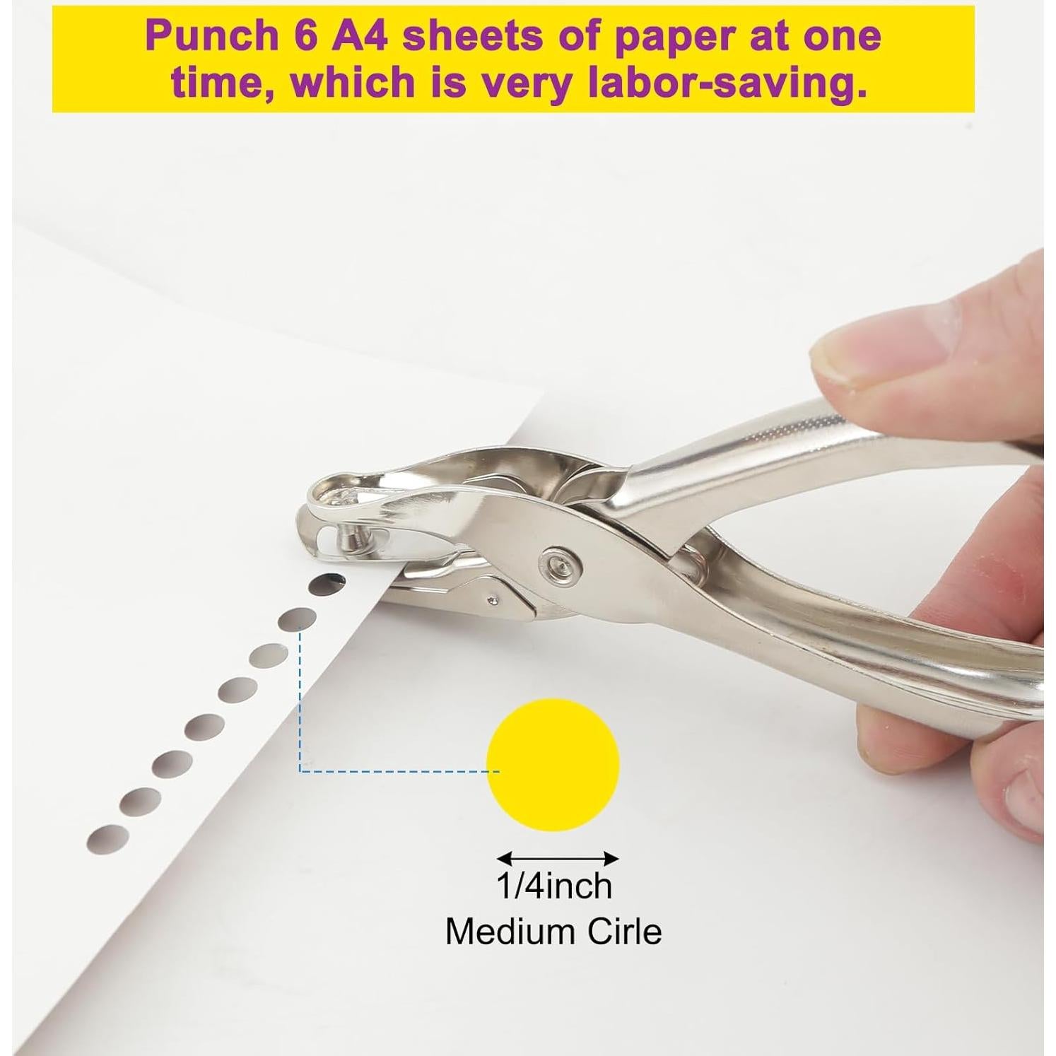 Perforador de Papel Decymis 1 Agujero 13cm Capacidad 8 Hojas