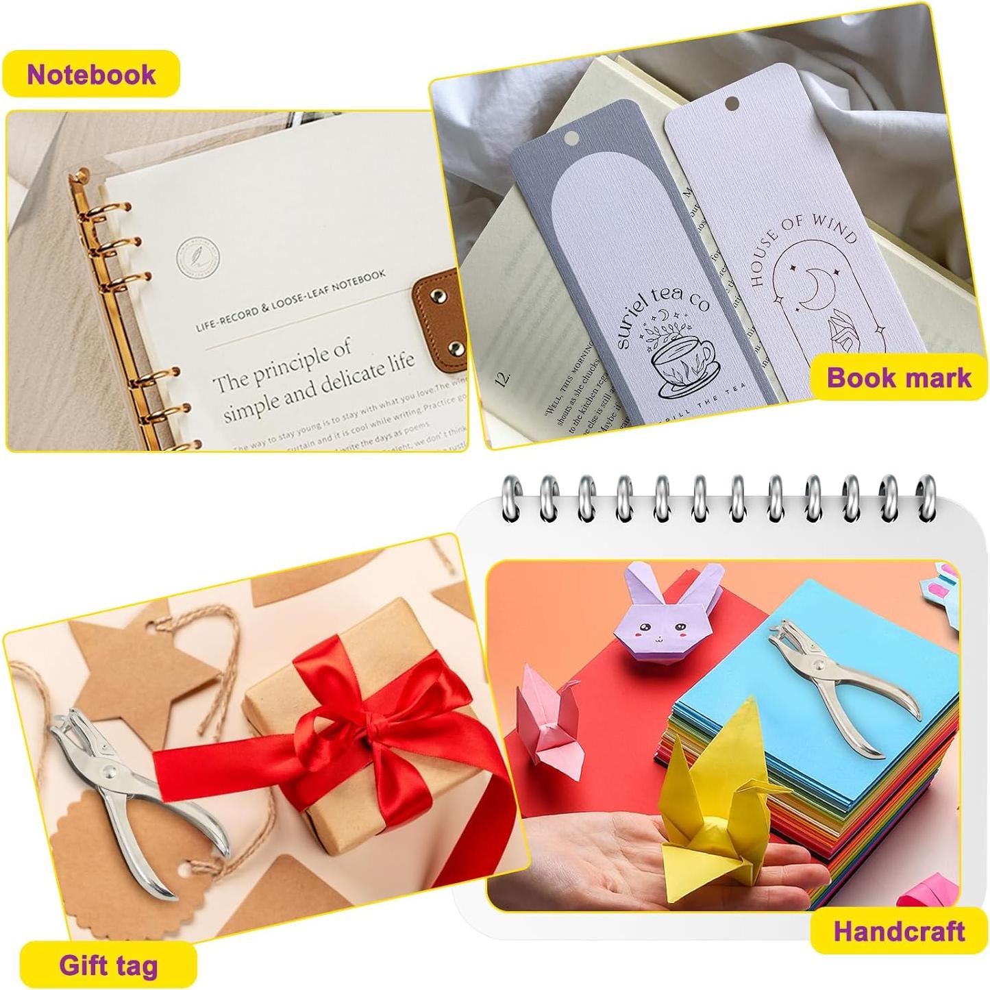 Perforador de Papel Decymis 1 Agujero 13cm Capacidad 8 Hojas