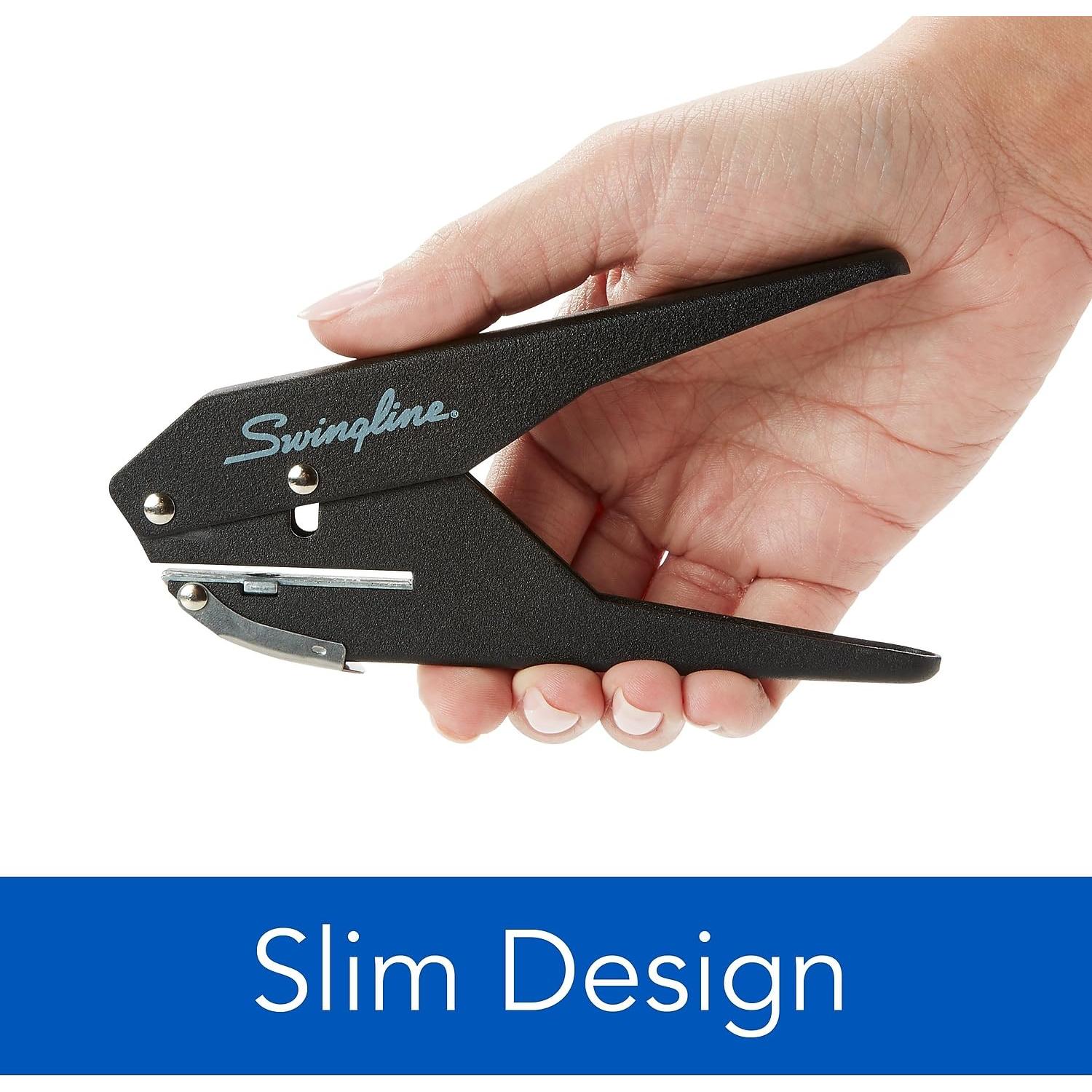 Perforadora de Papel Swingline 1 Agujero Negra 20 Hojas