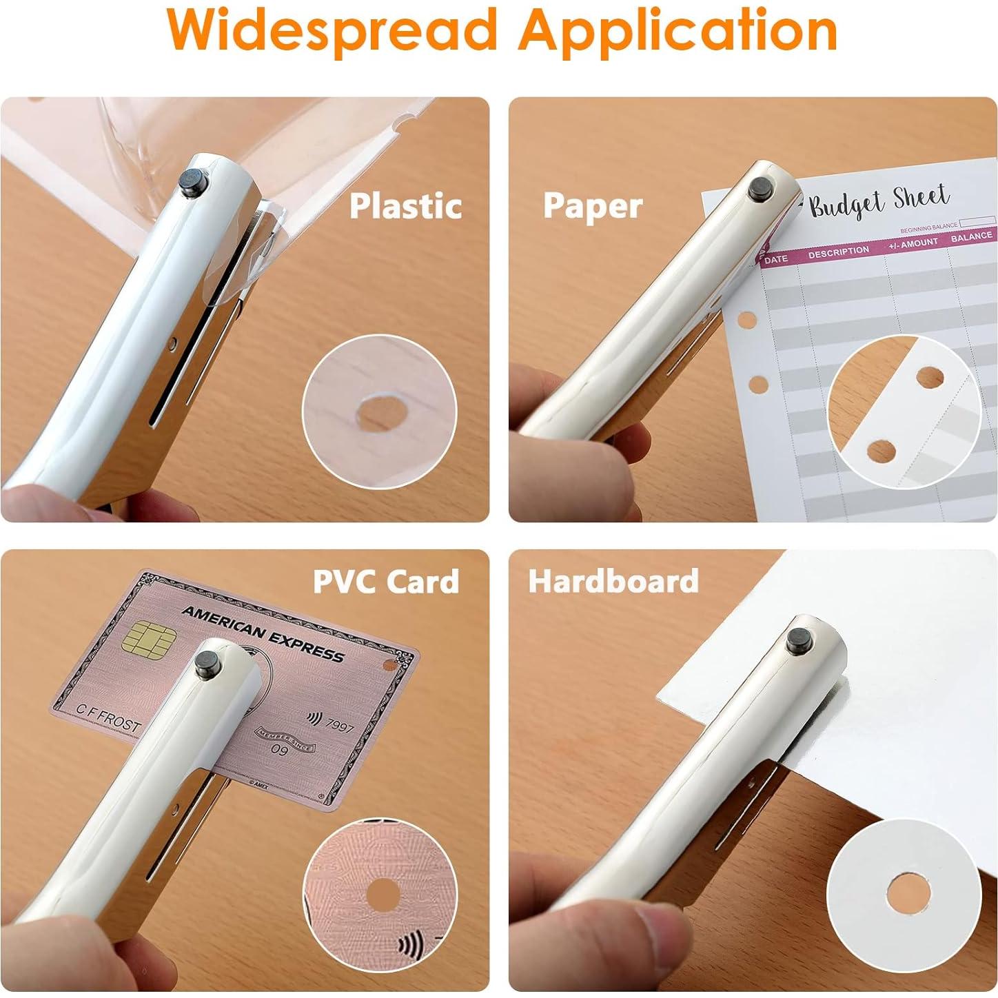 Perforadora de un solo agujero Rikolto 6mm portátil para papel