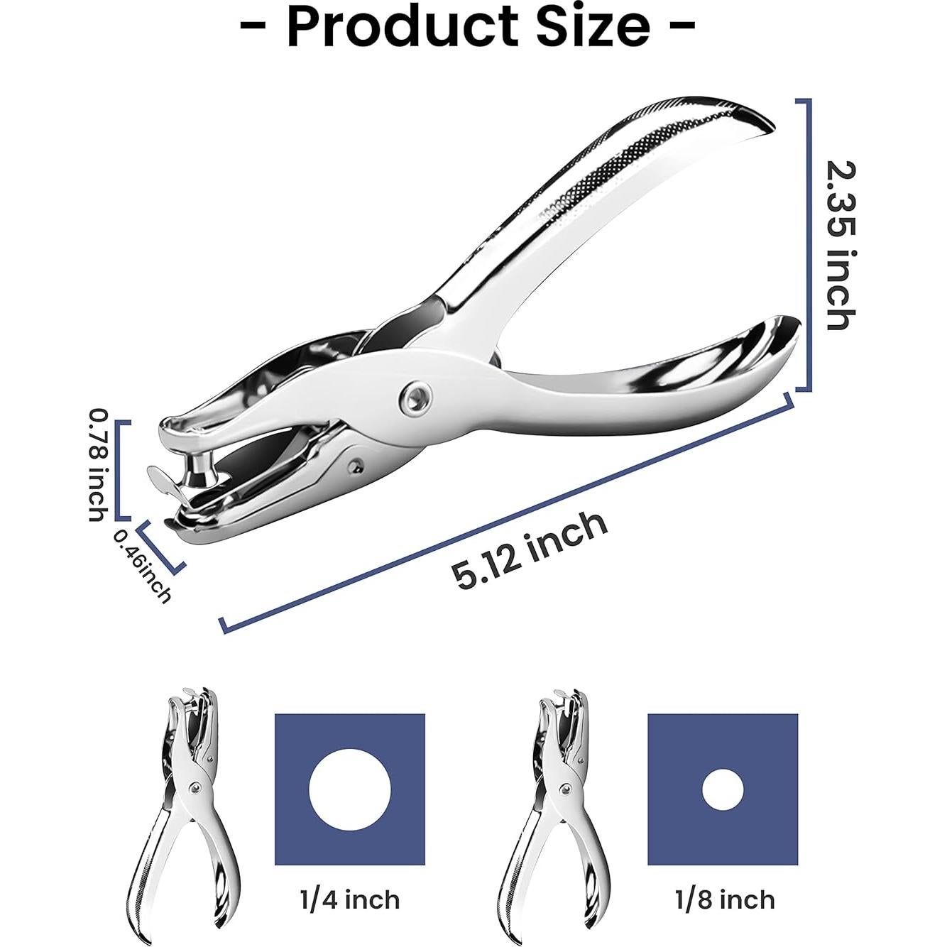 Perforadora de Agujeros MoHern 1/8 y 1/4 Pulgadas - 2 Pcs