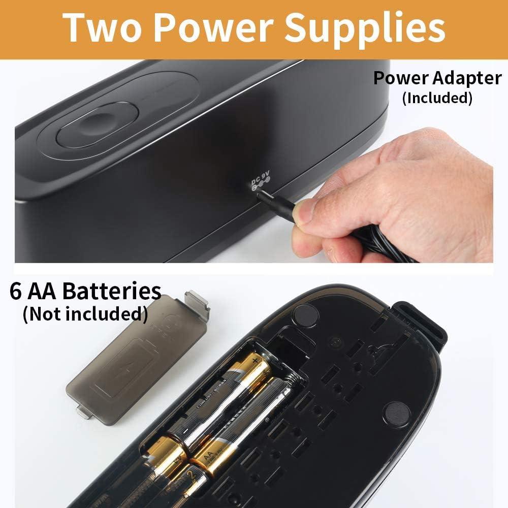 Perforadora Eléctrica AFMAT 3 Agujeros 20 Hojas Negra