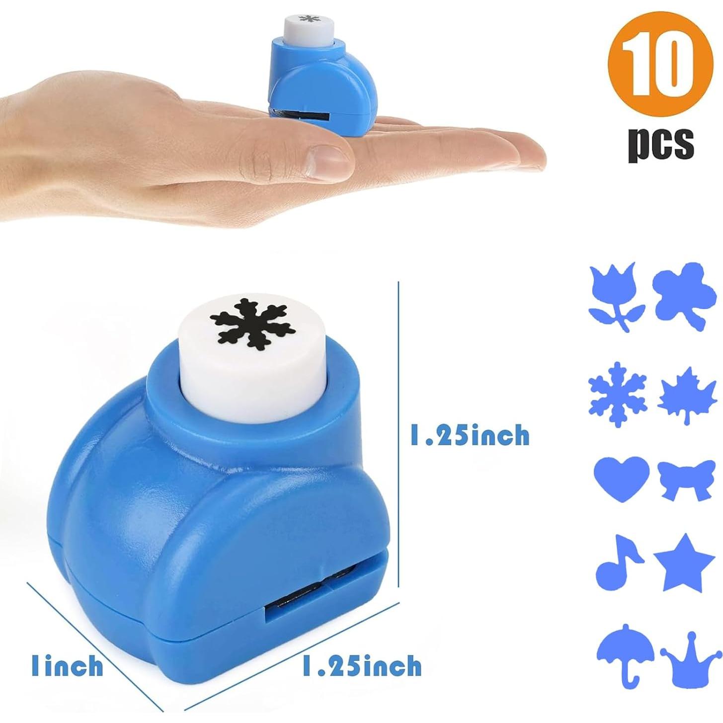 Perforadora de Papel LOVEINUSA 10 Formas Multicolor para Manualidades