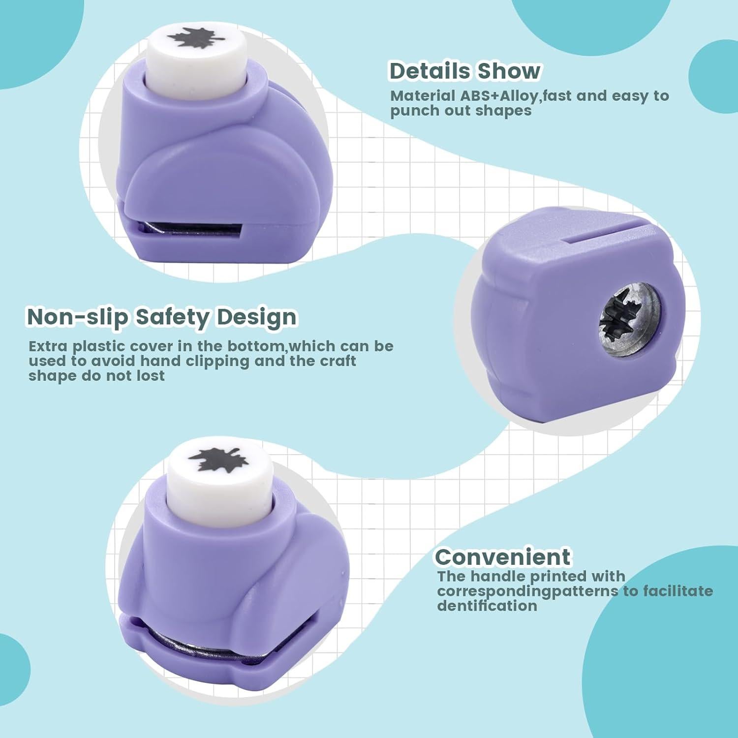 Perforadora de Papel LOVEINUSA 10 Formas Multicolor para Manualidades