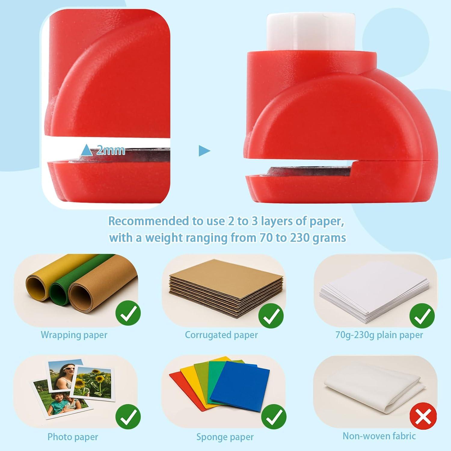 Perforadora de Papel LOVEINUSA 10 Formas Multicolor para Manualidades