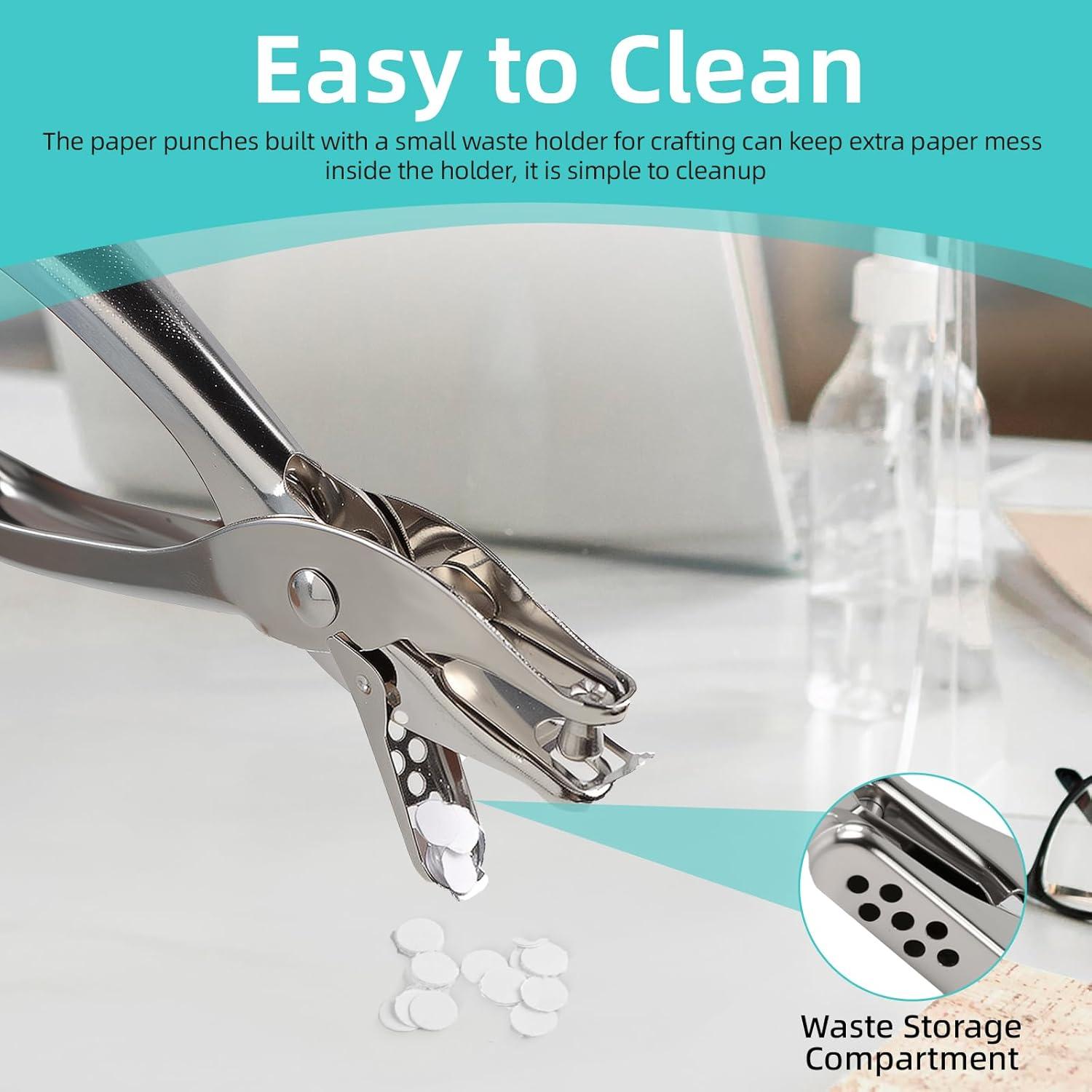 Perforadora de un agujero Oligei Plata con 10 anillos de encuadernación