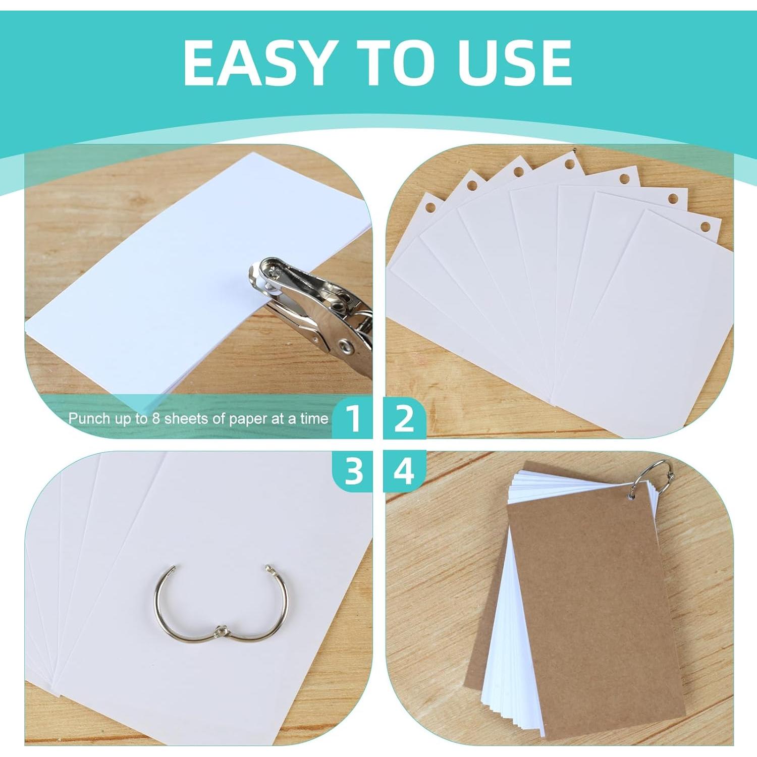 Perforadora de un agujero Oligei Plata con 10 anillos de encuadernación