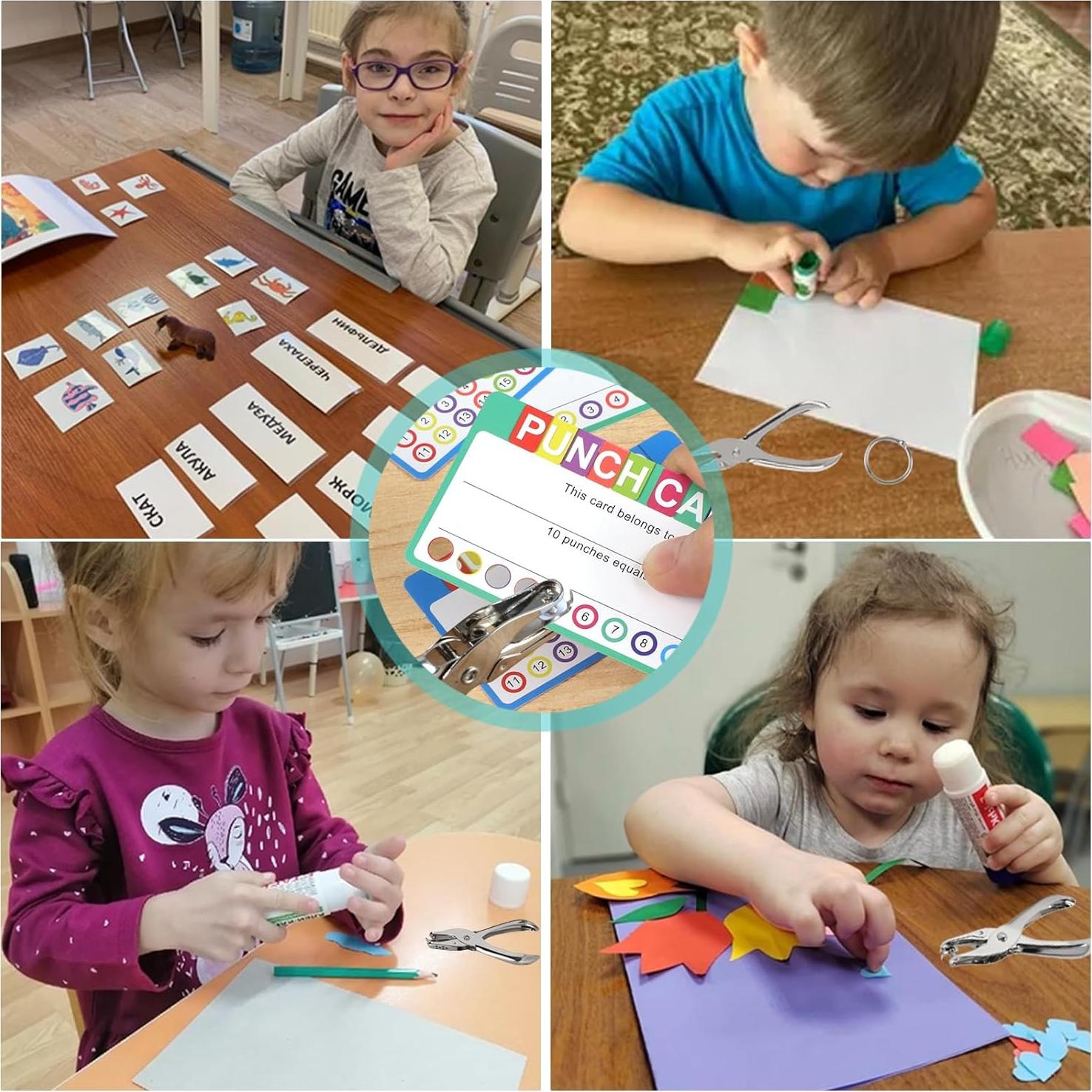 Perforadora de un agujero Oligei Plata con 10 anillos de encuadernación