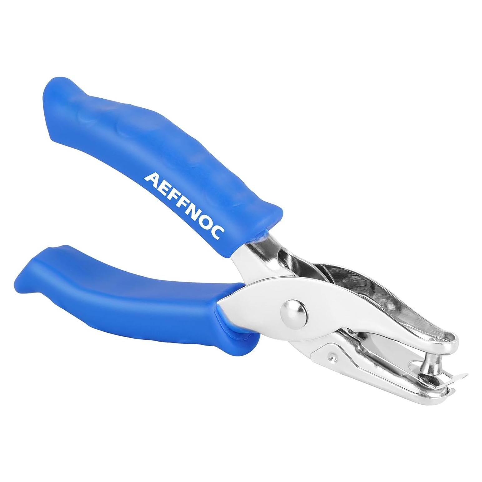 Perforadora de un solo agujero AEFFNOC Azul 6 hojas 1/4"