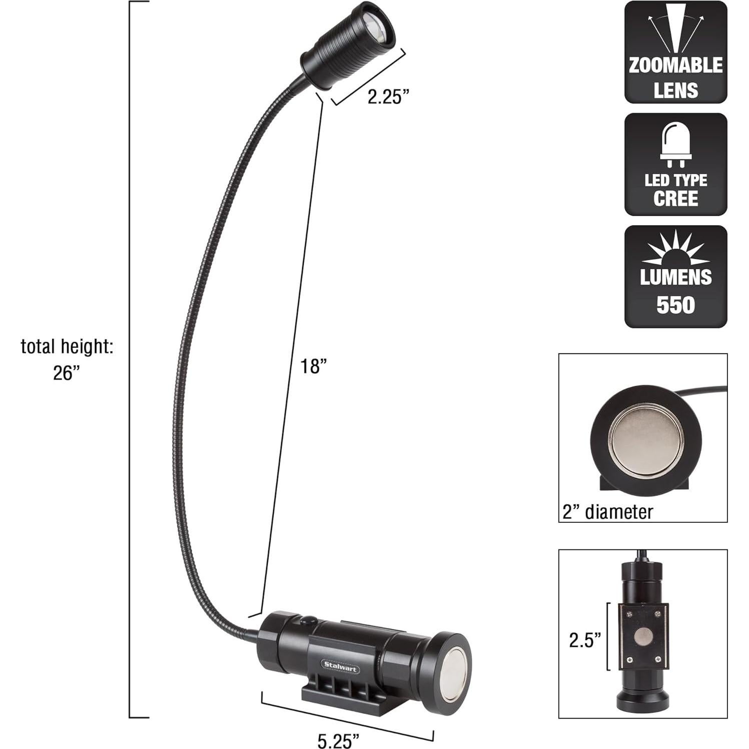 Luz de Trabajo LED CREE Stalwart 550 Lúmenes Magnética