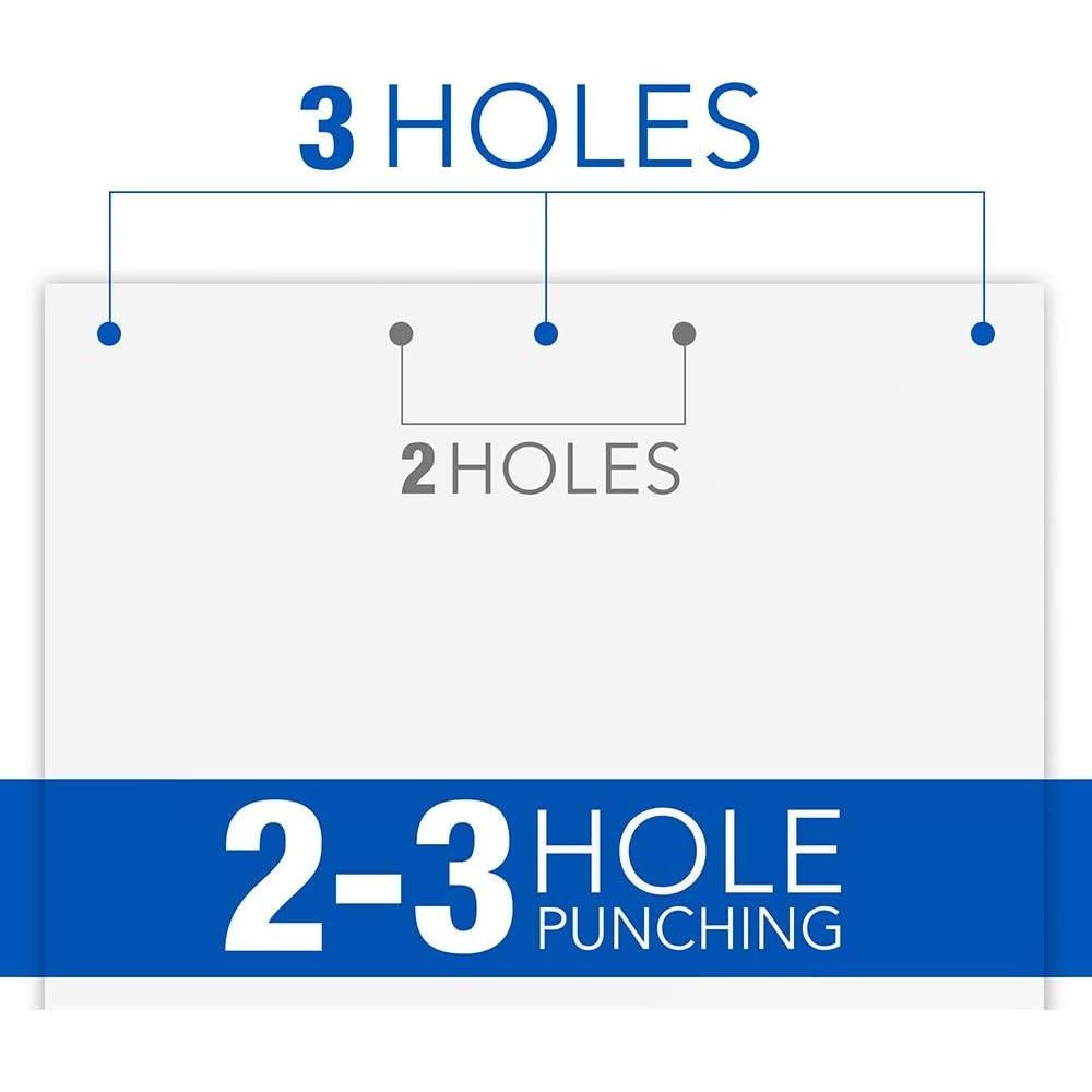 Perforadora de 3 Agujeros Swingline SmartTouch 20 Hojas Metal Negro