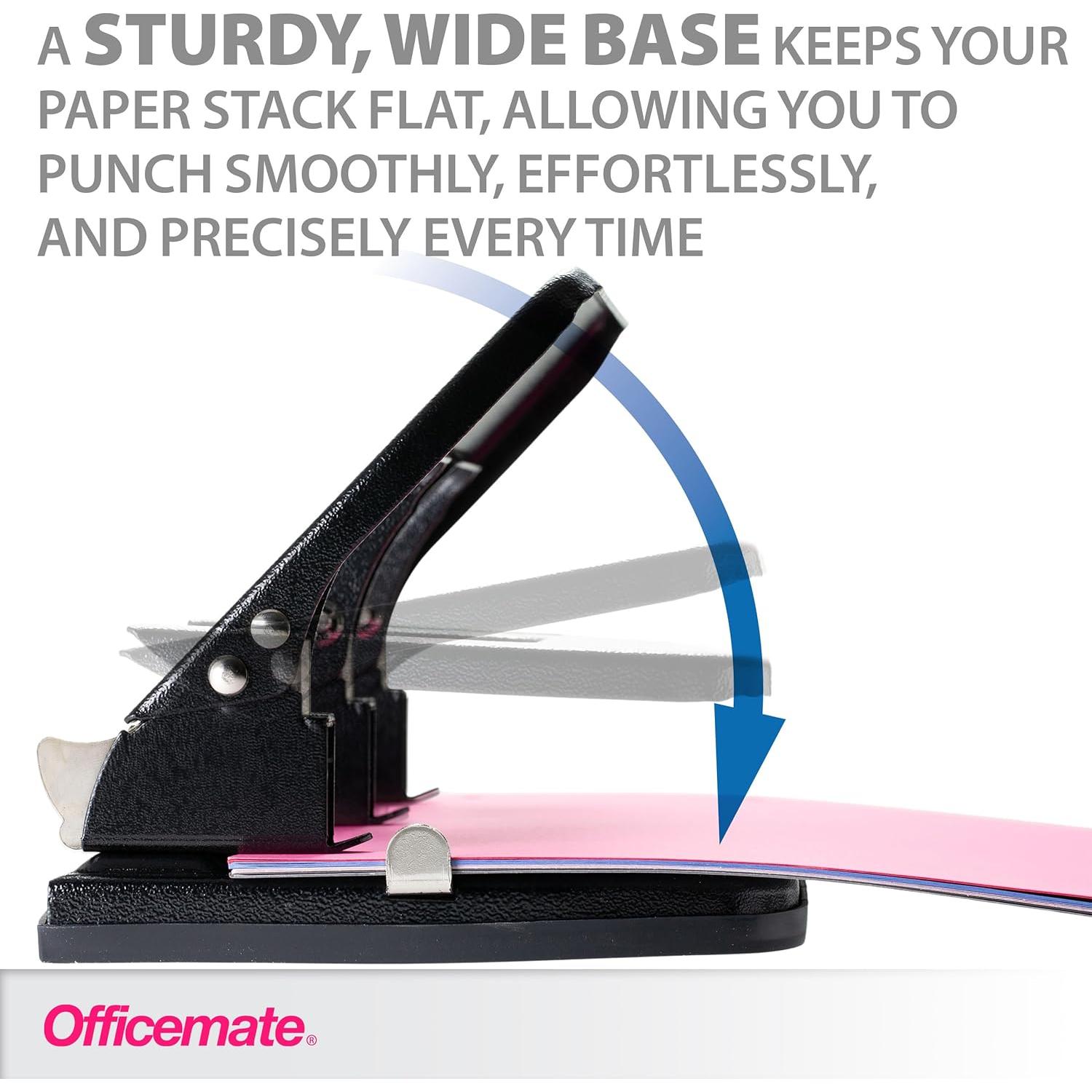 Perforadora de 3 Agujeros Officemate 90088, Capacidad 30 Hojas