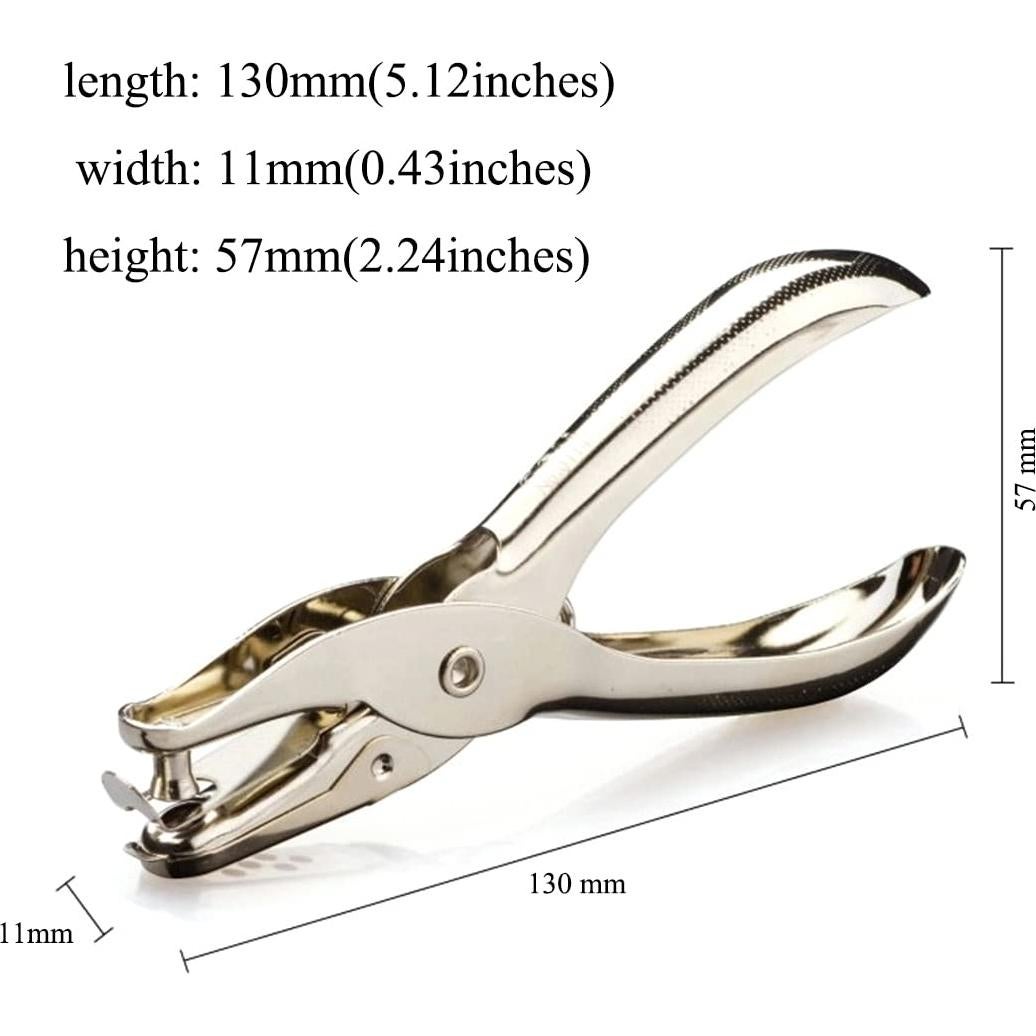 Perforadora de Papel Manual Bioamy 6mm Metal 13cm