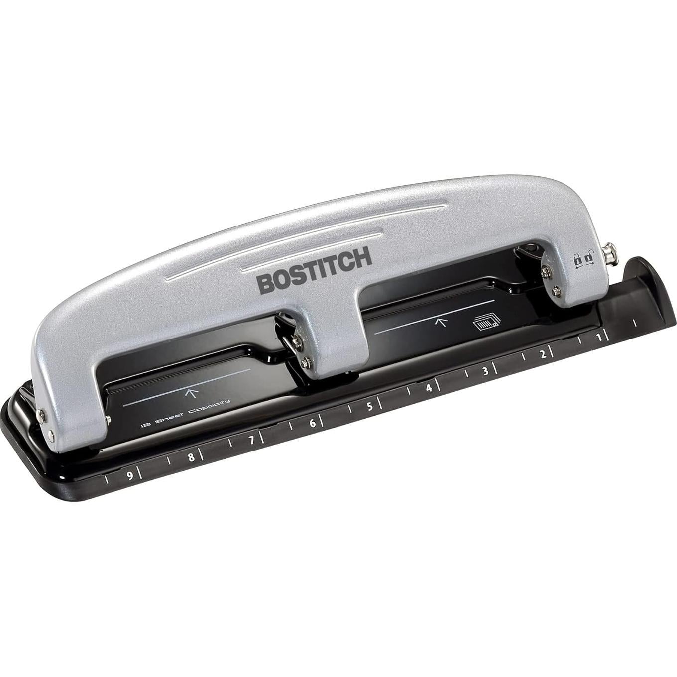 Perforadora Bostitch Office inPRESS 12 Metal 3 Agujeros