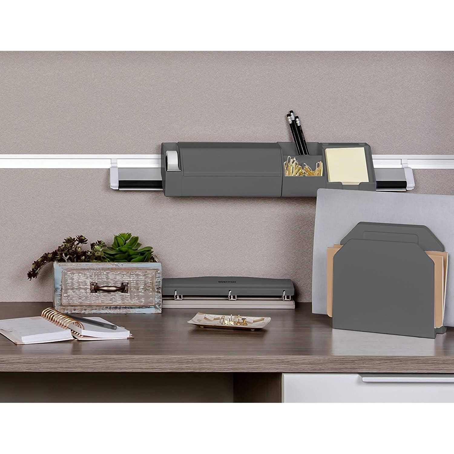 Perforadora Bostitch 3 Agujeros Metal 12 Hojas Gris