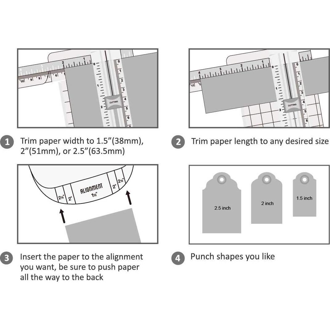 Troqueladora de Papel Bira Craft 3 en 1 para Manualidades