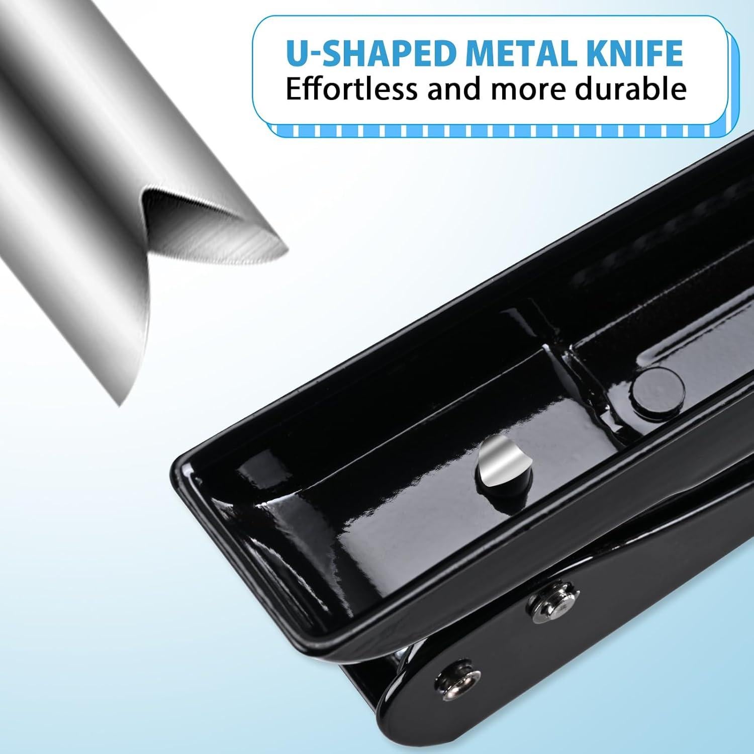 Perforadora de Un Solo Orificio Cgerma 30 Hojas 6.35 mm Negra