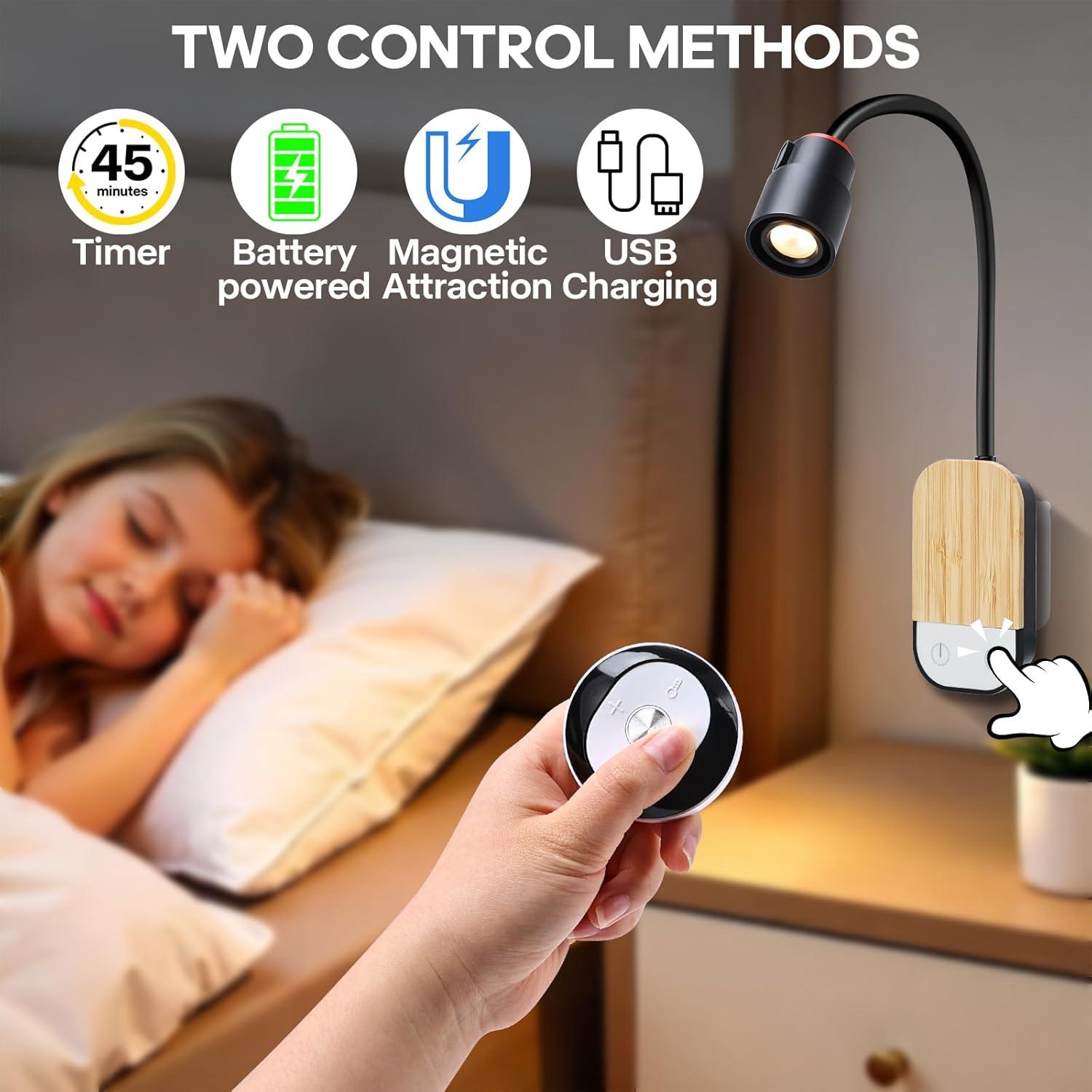 Luz de Lectura LED Osuke Montada en Pared con Control Táctil