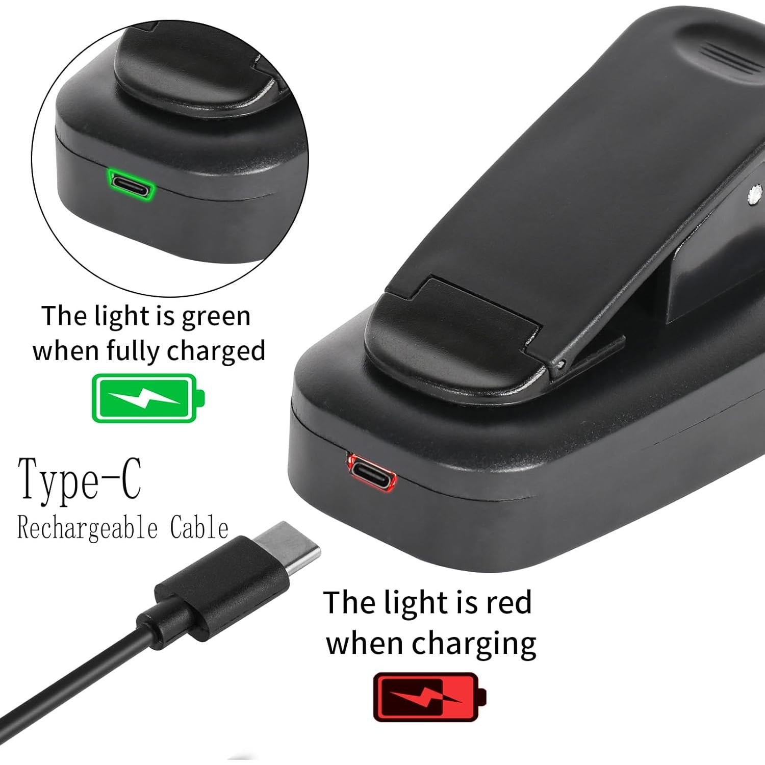 Luz de libro recargable Hilngav USB-C 3 en 1 con 3 temperaturas